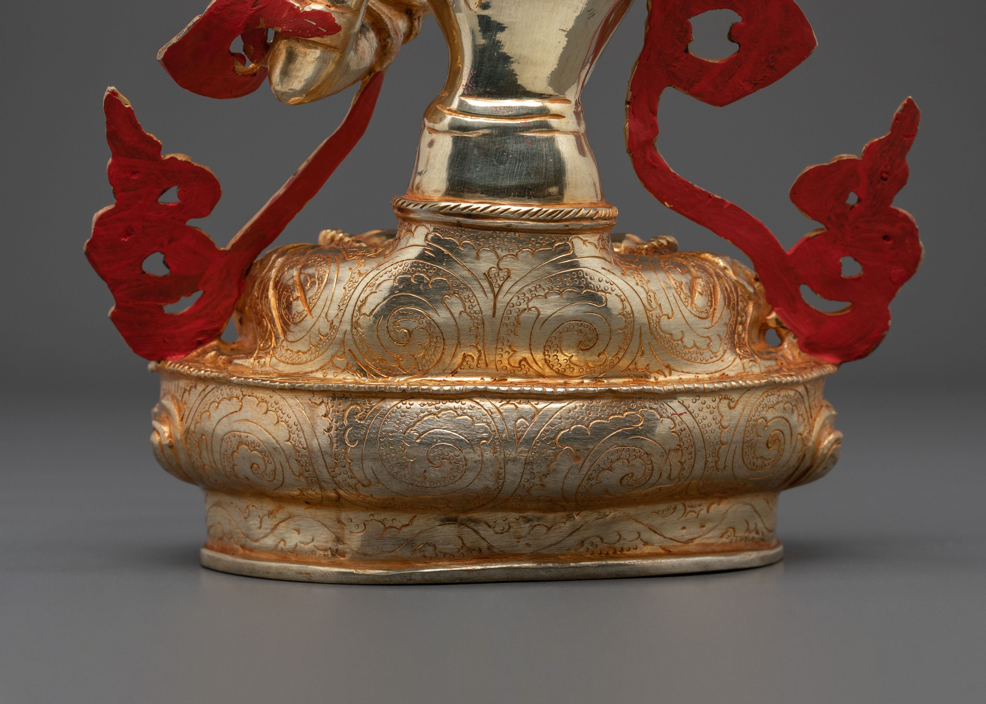 Manjushri 24K Gold Plated Sculpture | Altar Decor