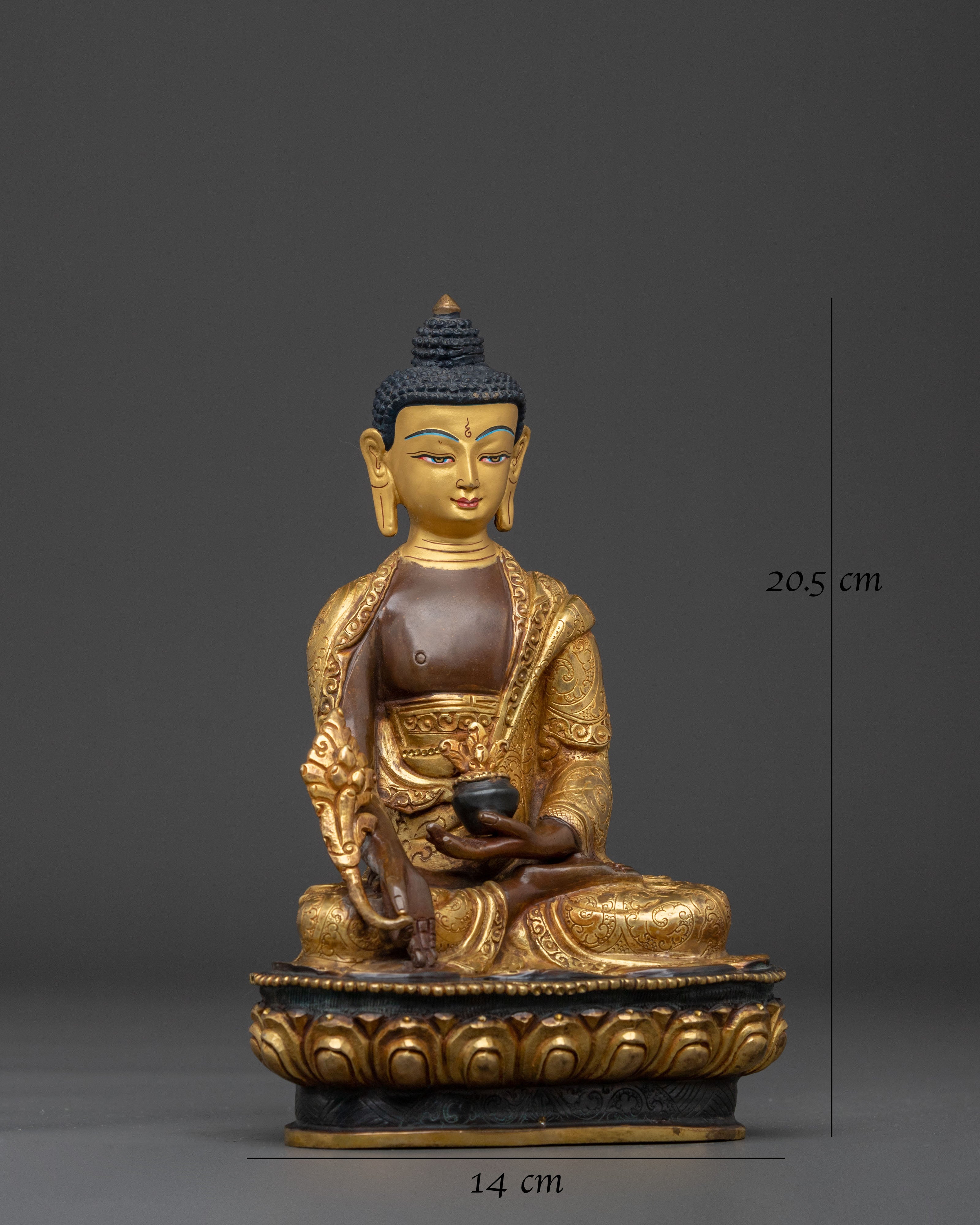 Medicine Buddha Statue | Meditation Altar Decor