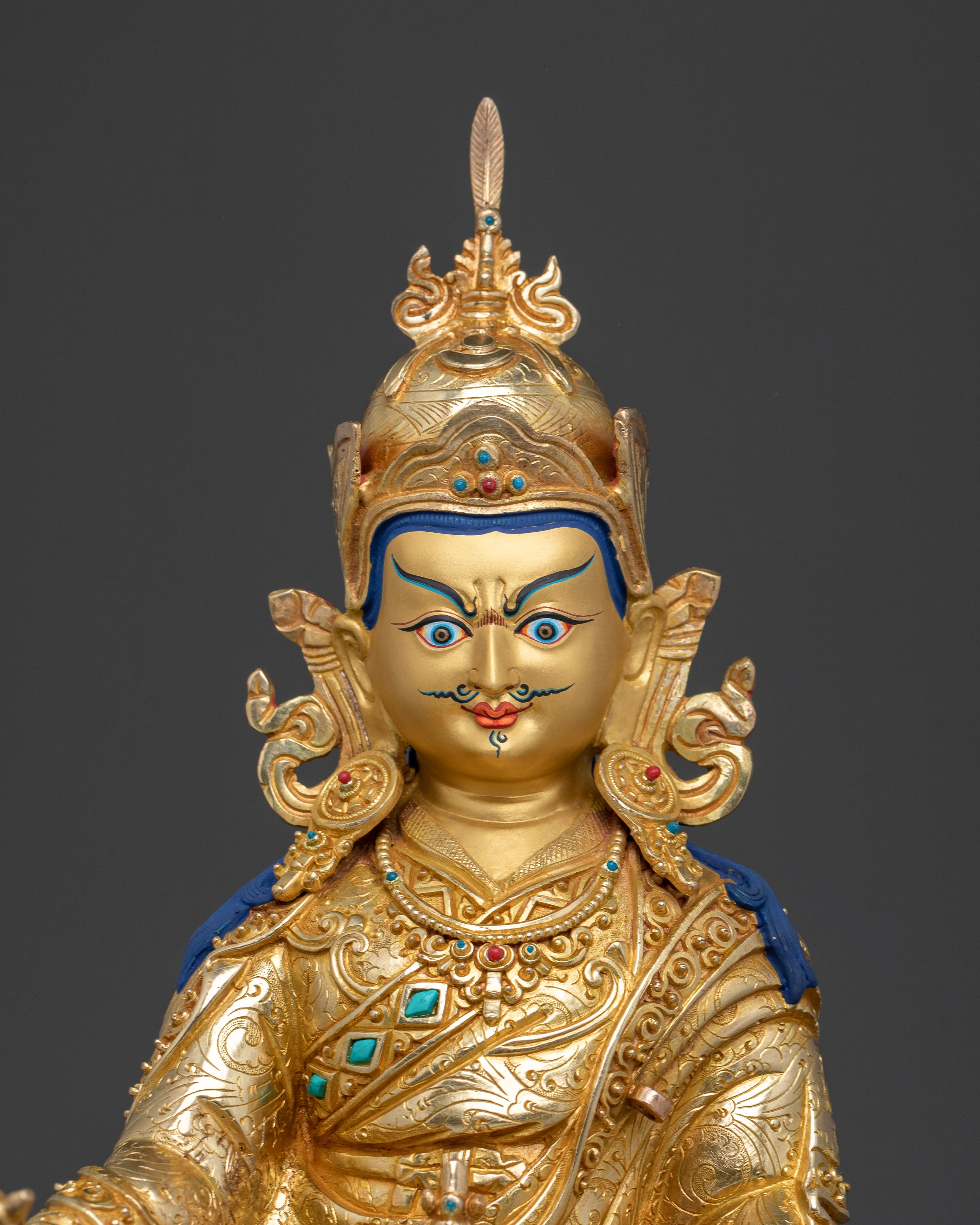 Handcrafted Guru Rinpoche Statue | Enlightened Icon