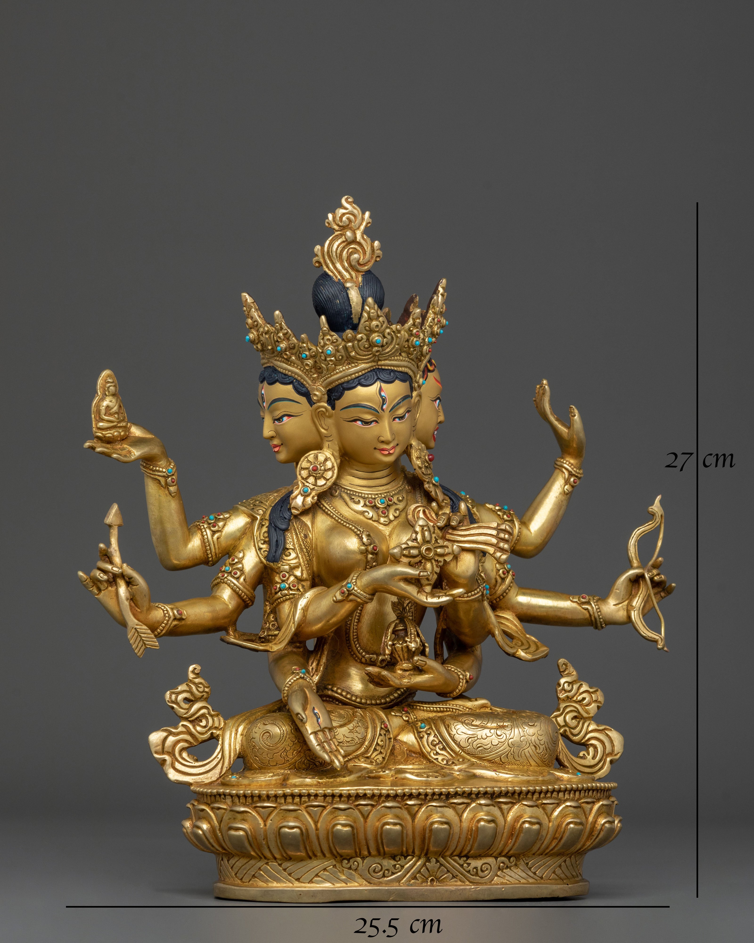 Female Deity Namgyalma Statue | Longevity Goddess Sculpture