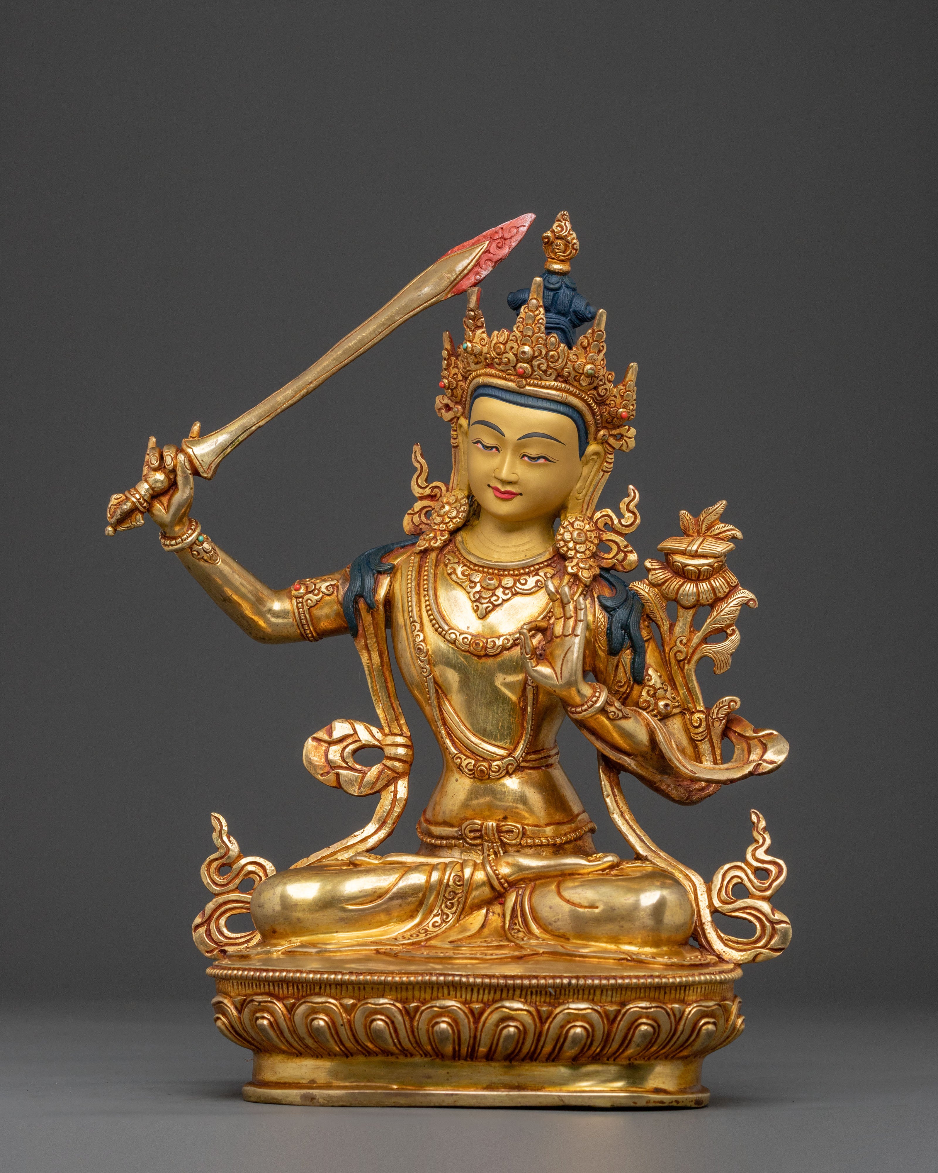 Manjushri Statue: Embodiment of Wisdom