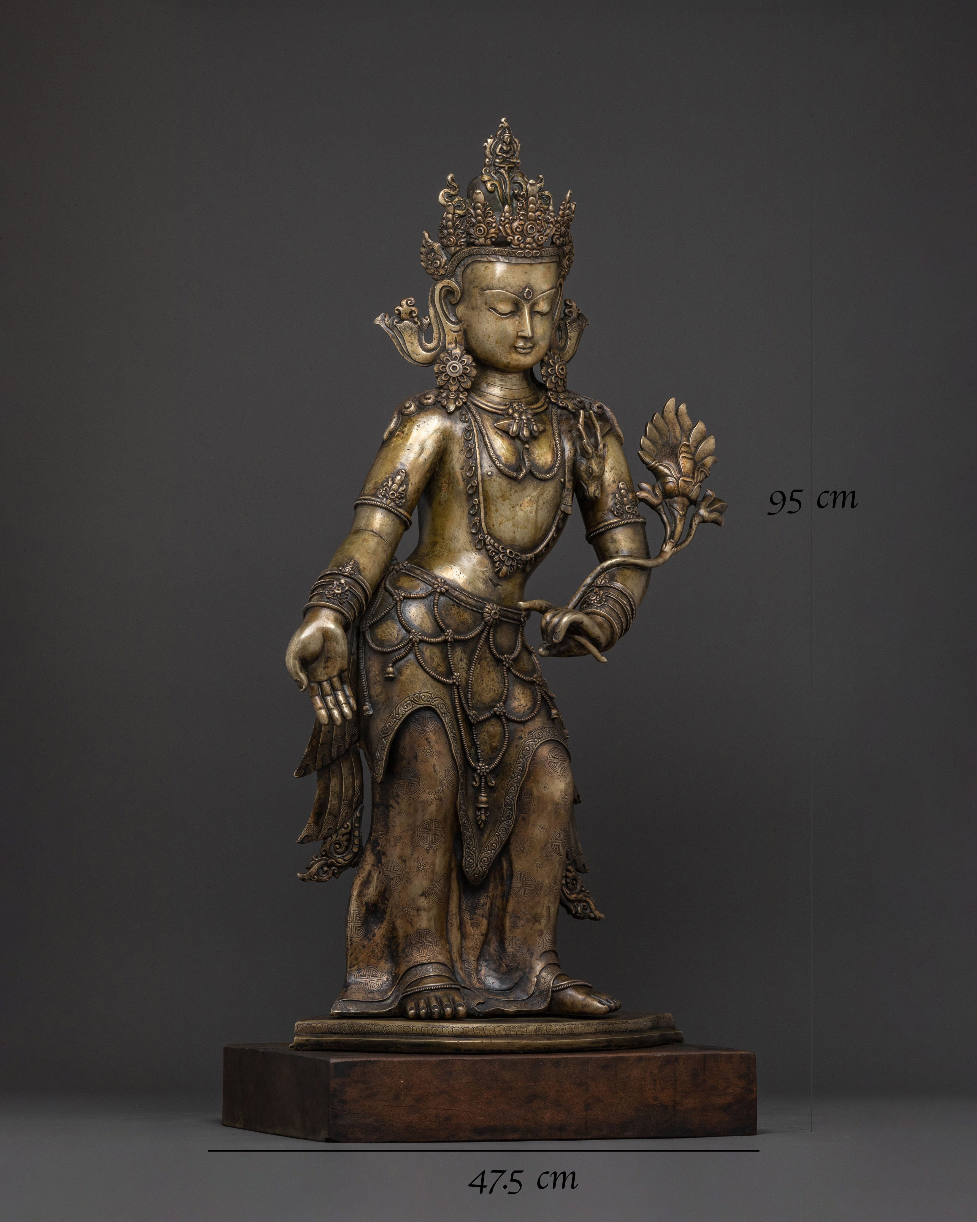 Padmapani Traditional Statue | Lotus-Bearing Bodhisattva