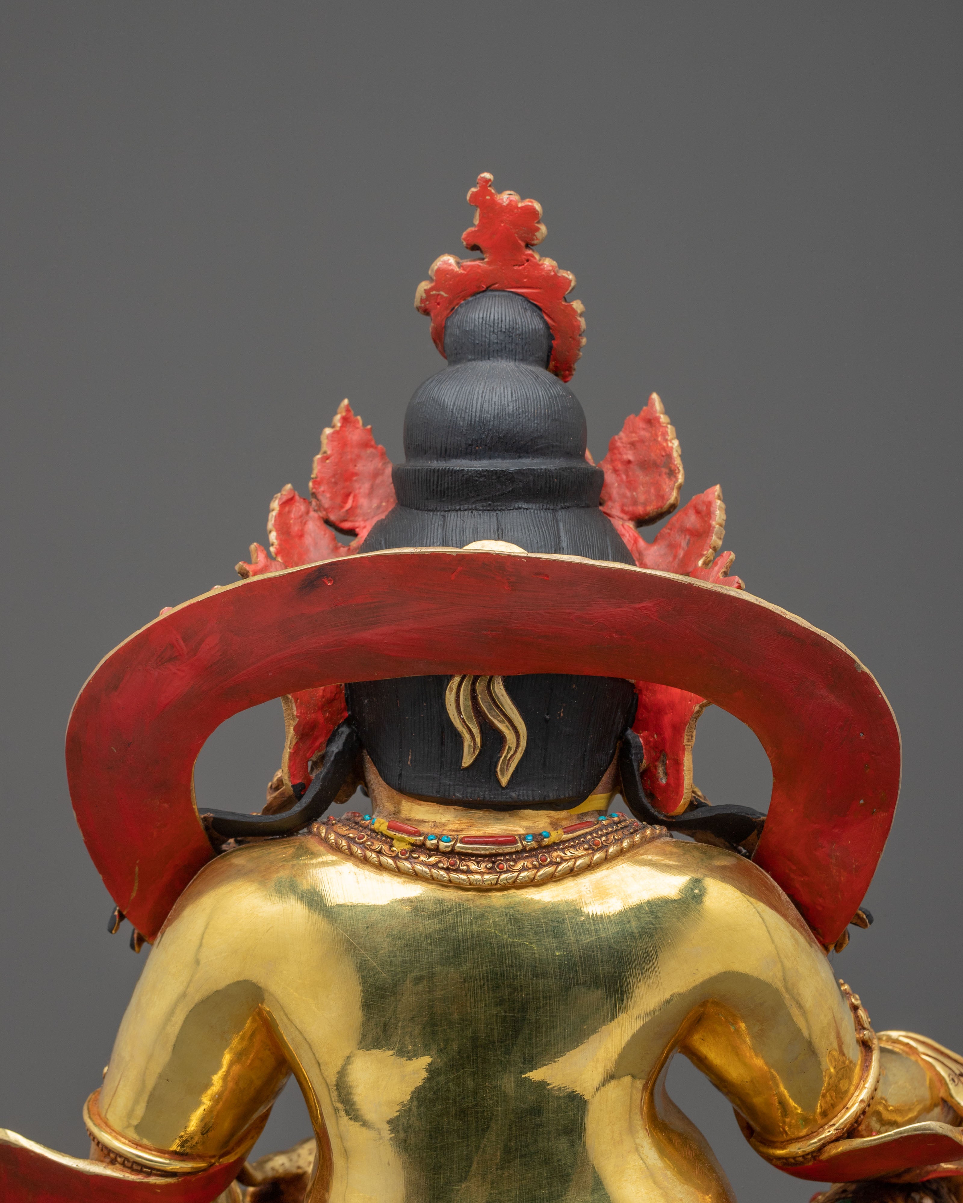 Dzambhala 24K Gold-Coated Statue | Nepalese Craftsmanship