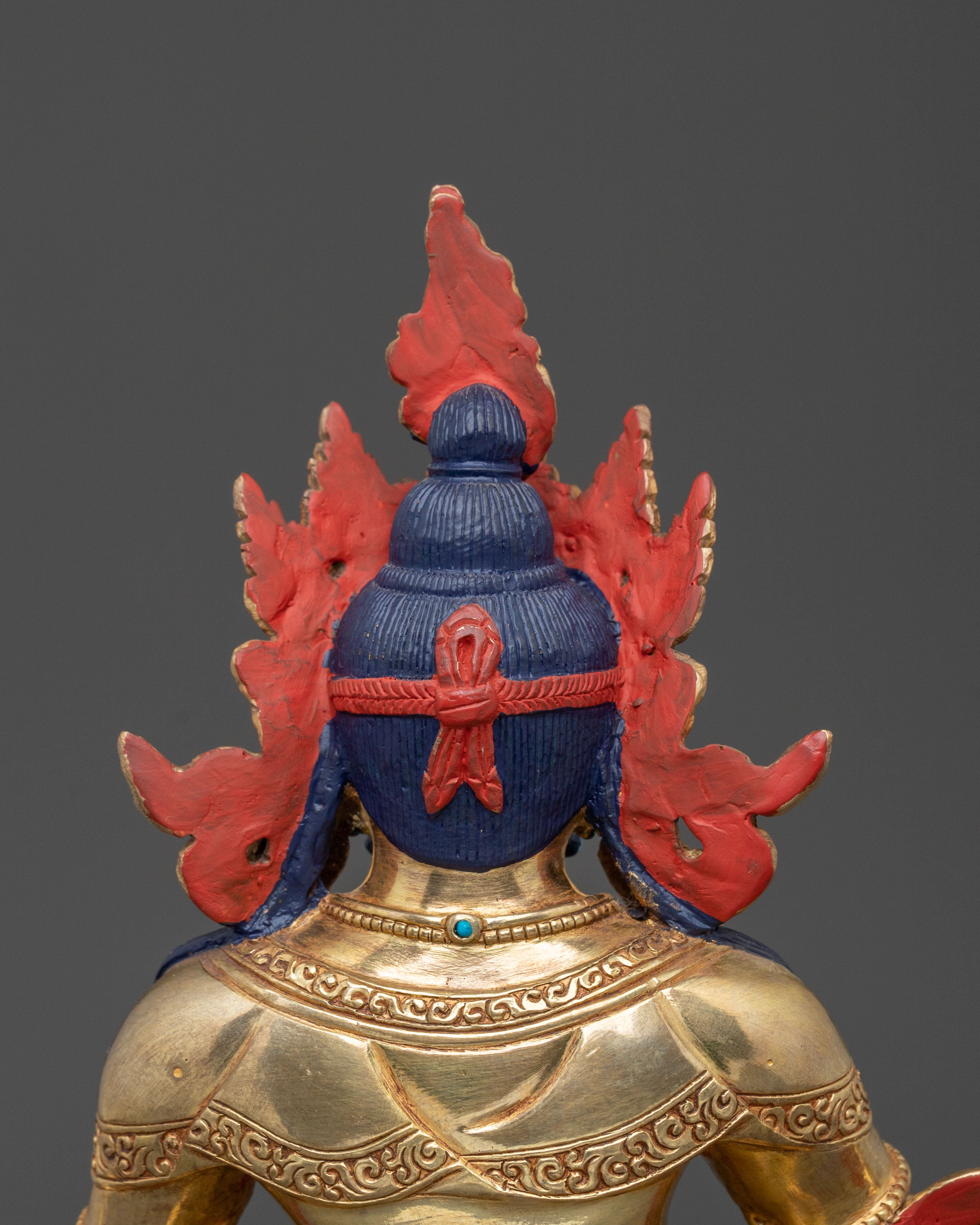 Dzambhala Wealth Deity Figure | Tibetan Wealth Deity Sculpture