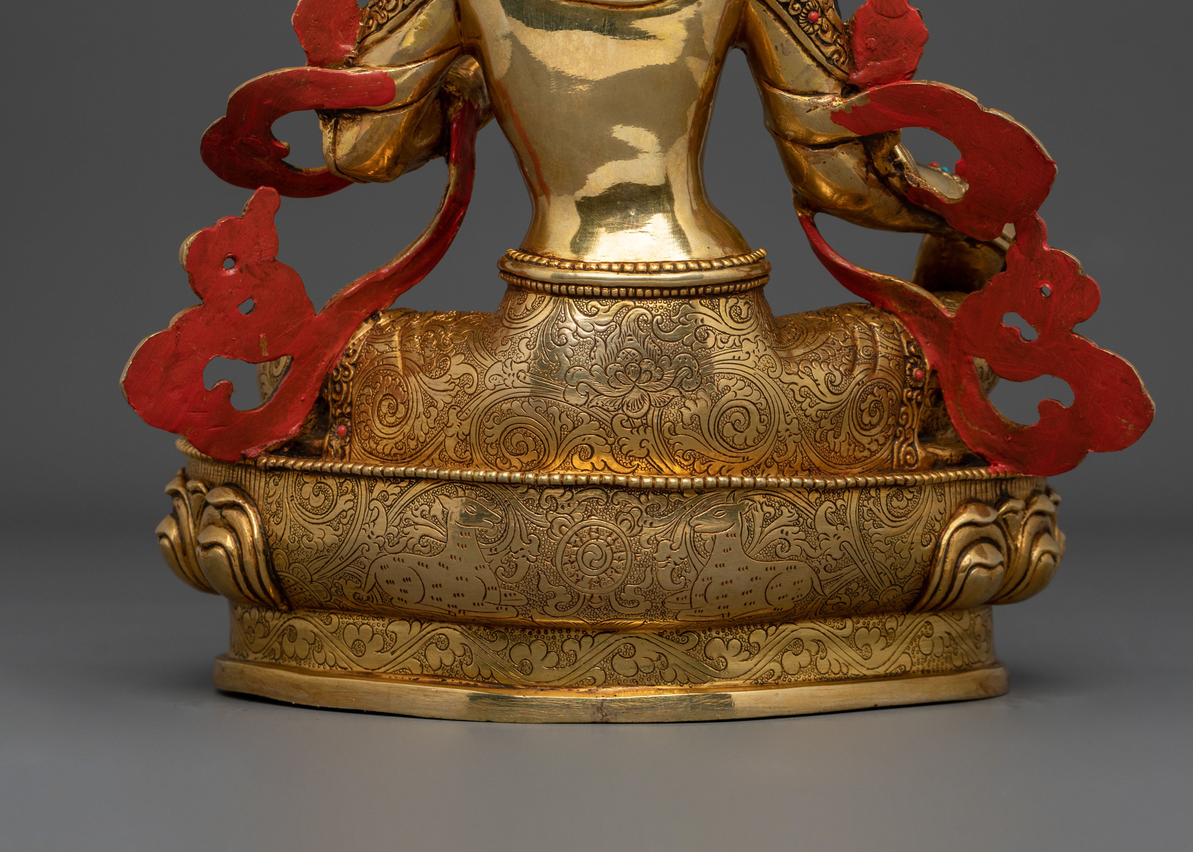 Sacred Traditional Green Tara Statue | Buddhist Goddess