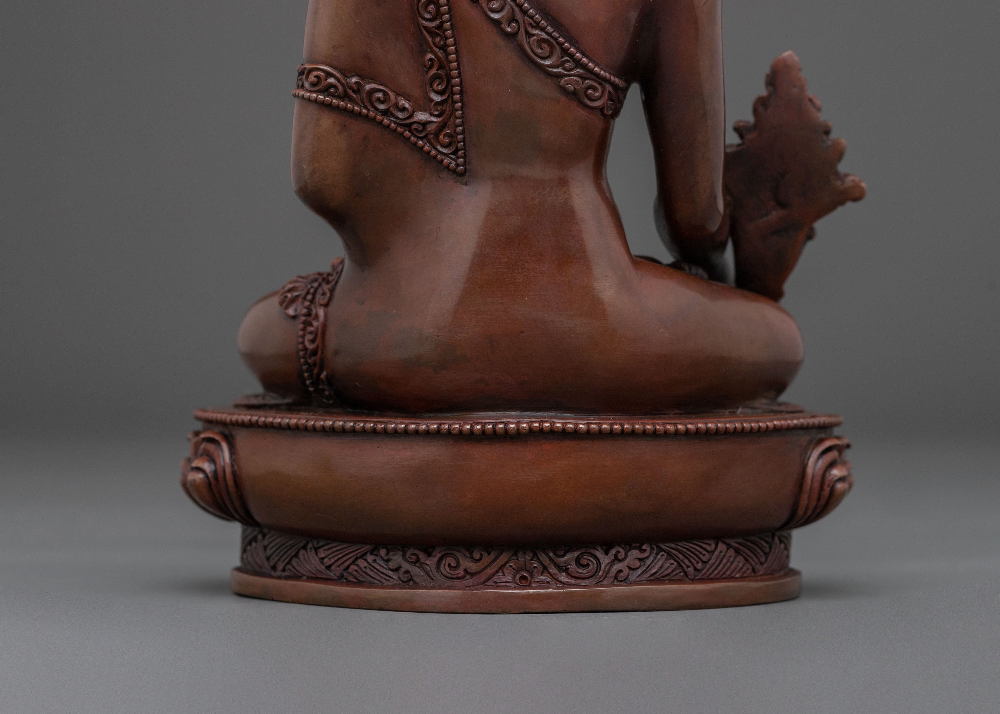 Medicine Buddha Sculpture | Tibetan Buddhist Healing Deity