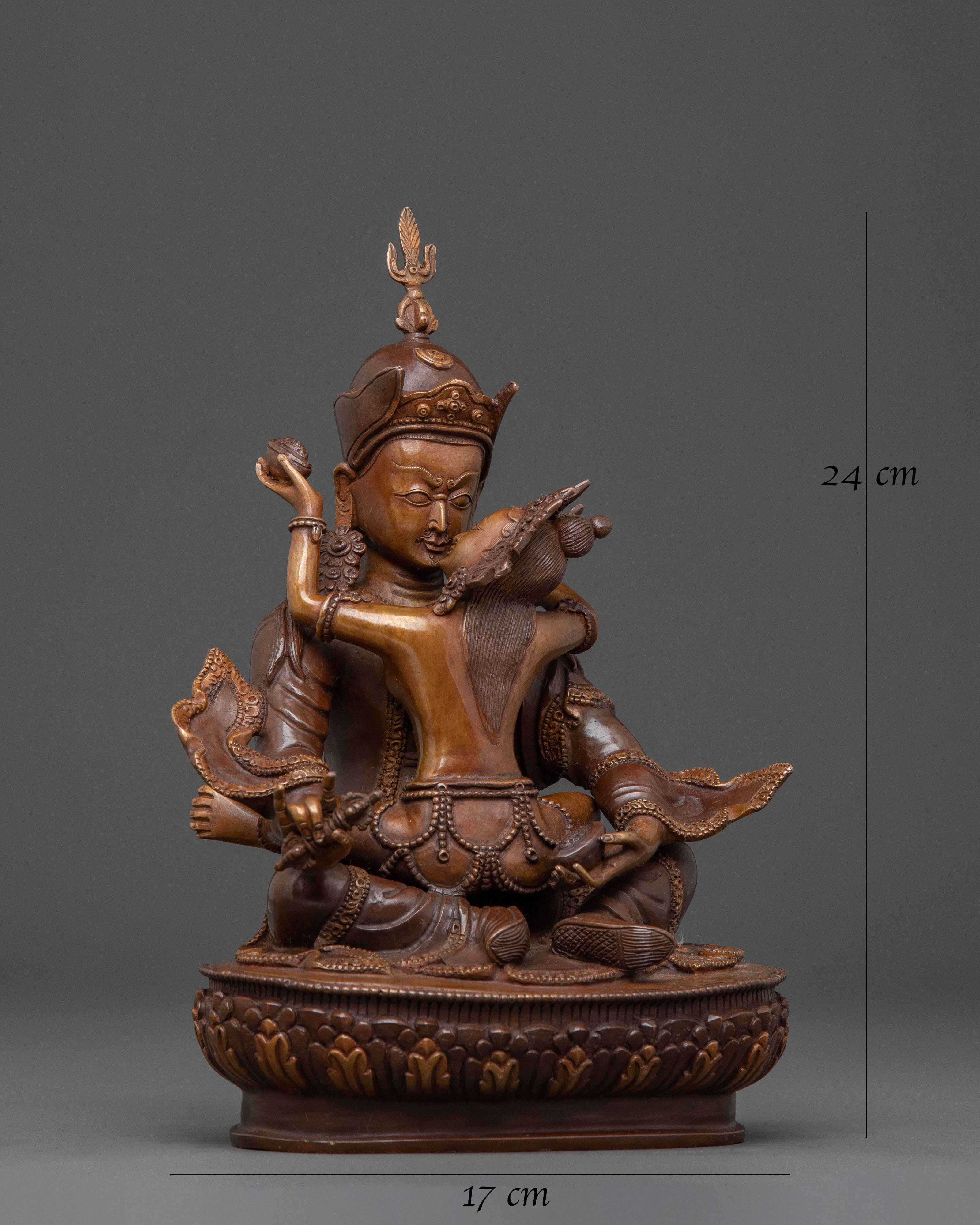 Guru Rinpoche  Statue with Consort | Spiritual Decor