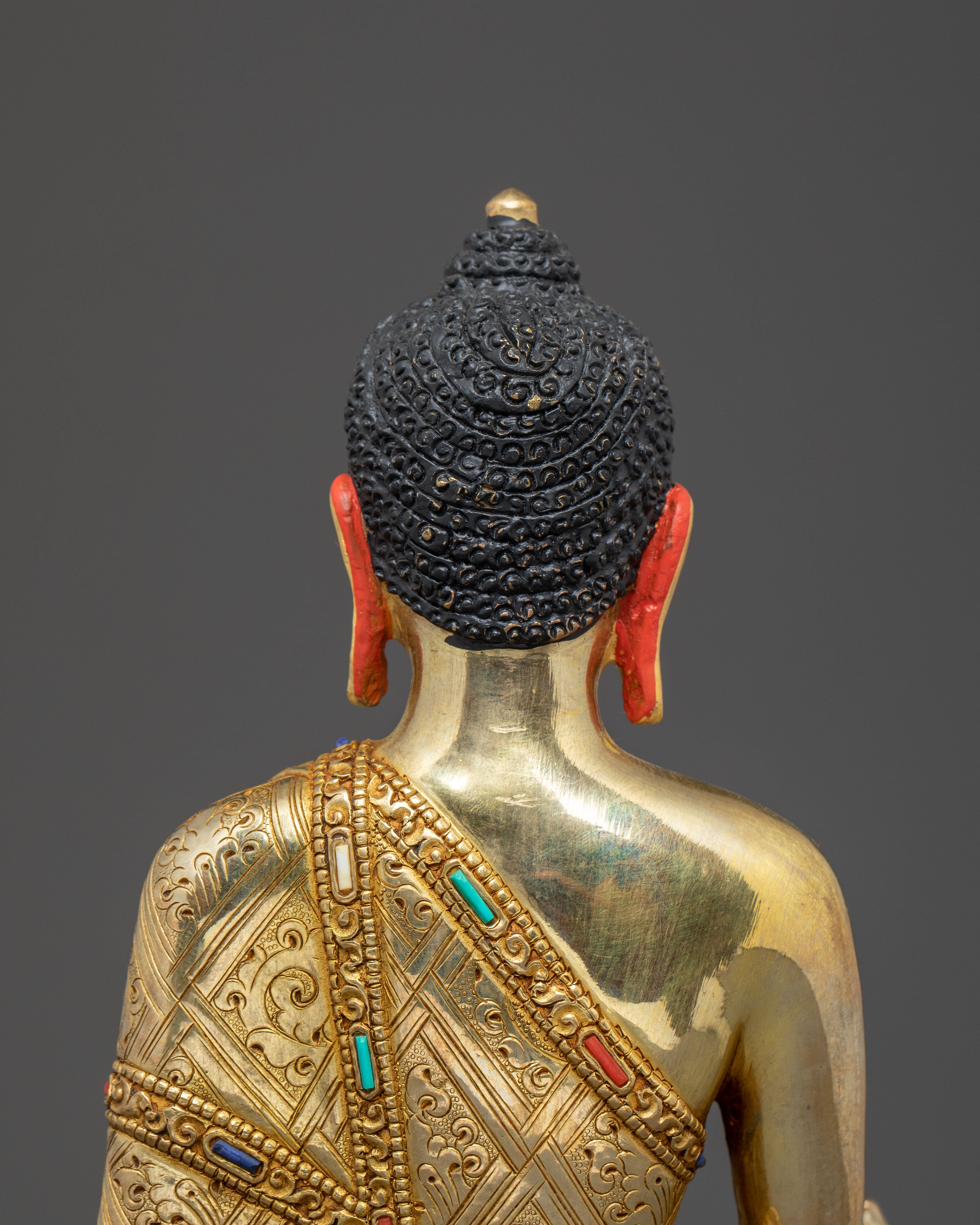 Medicine Buddha Handmade Golden Statue | Healing Buddha