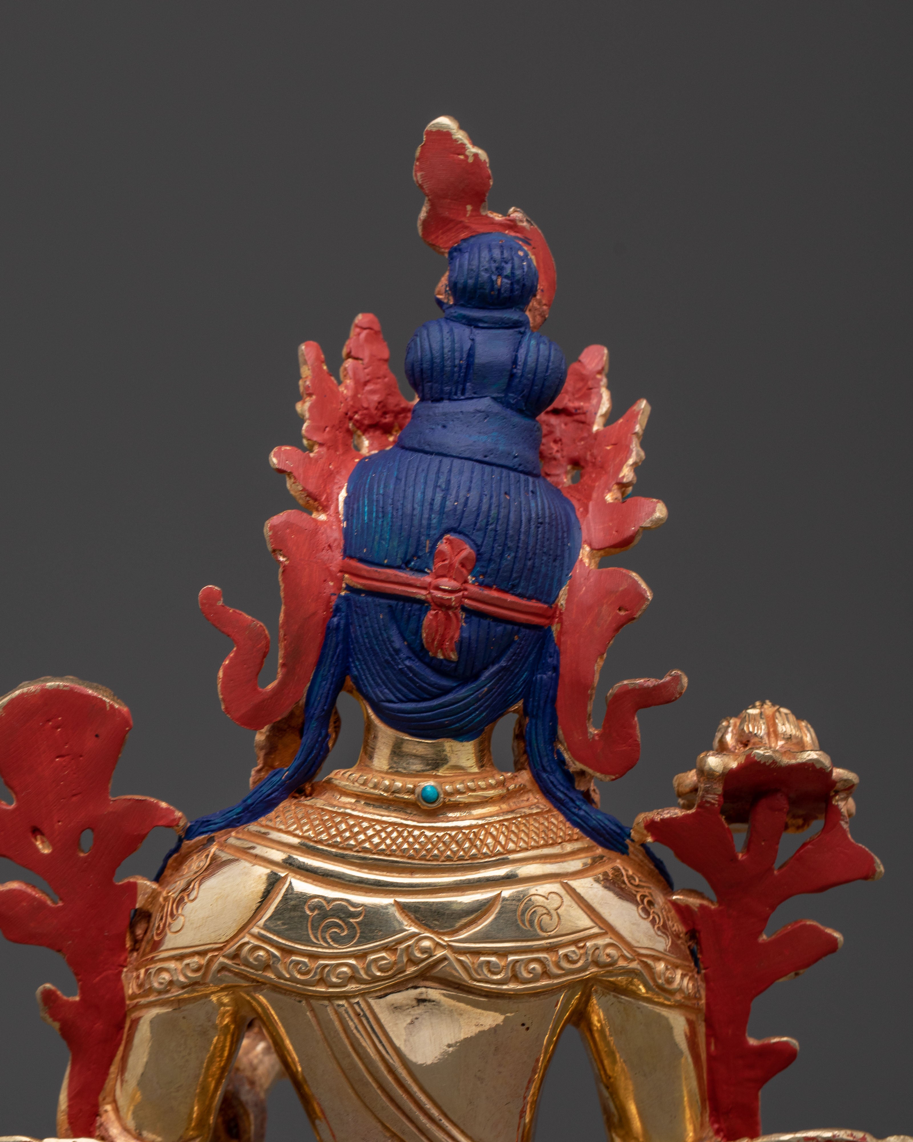 Handcrafted Green Tara Carved Statue | Spiritual Icon