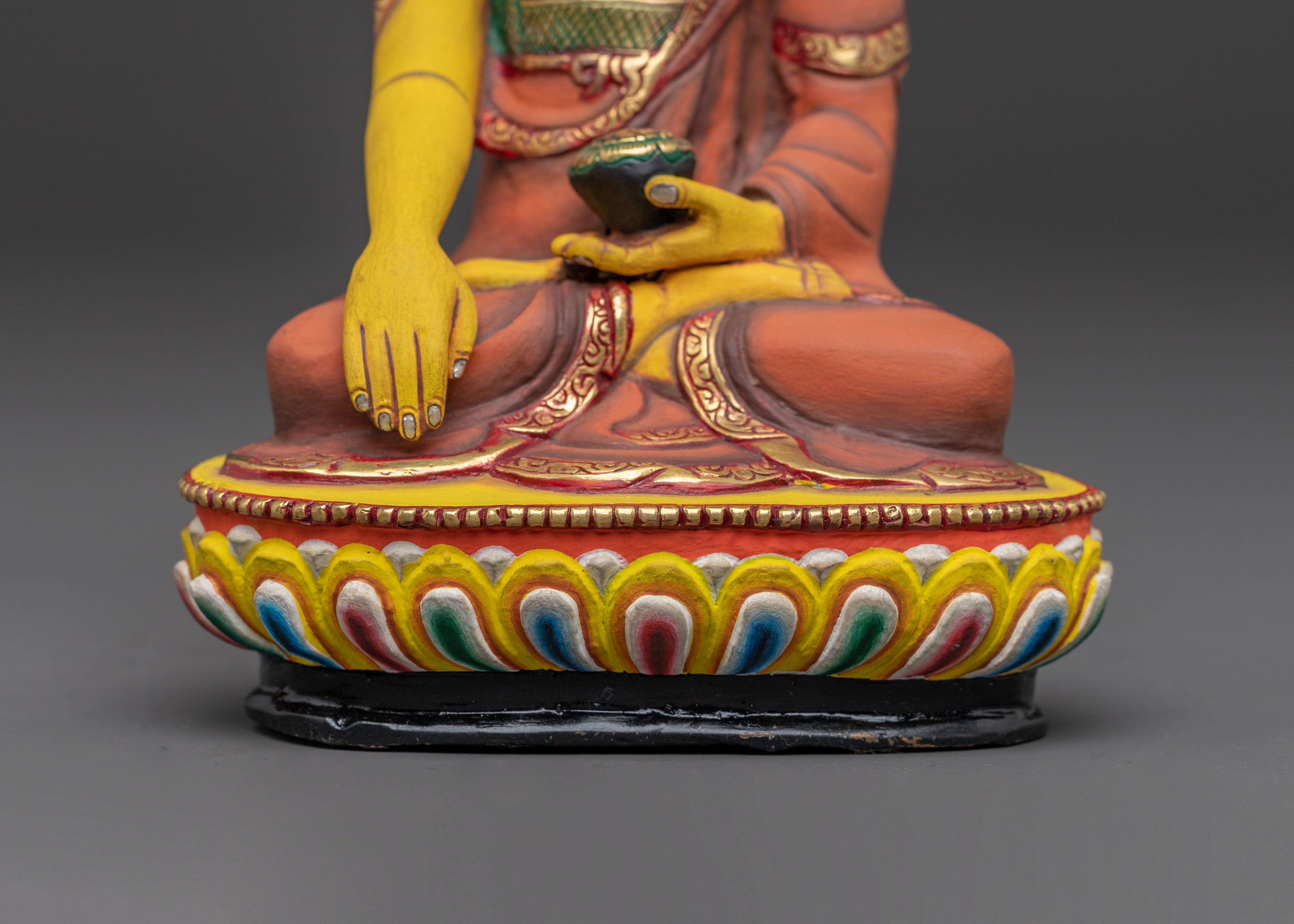 Shakyamuni Buddha Gold Glided Copper Statue | Buddhist Sculpture