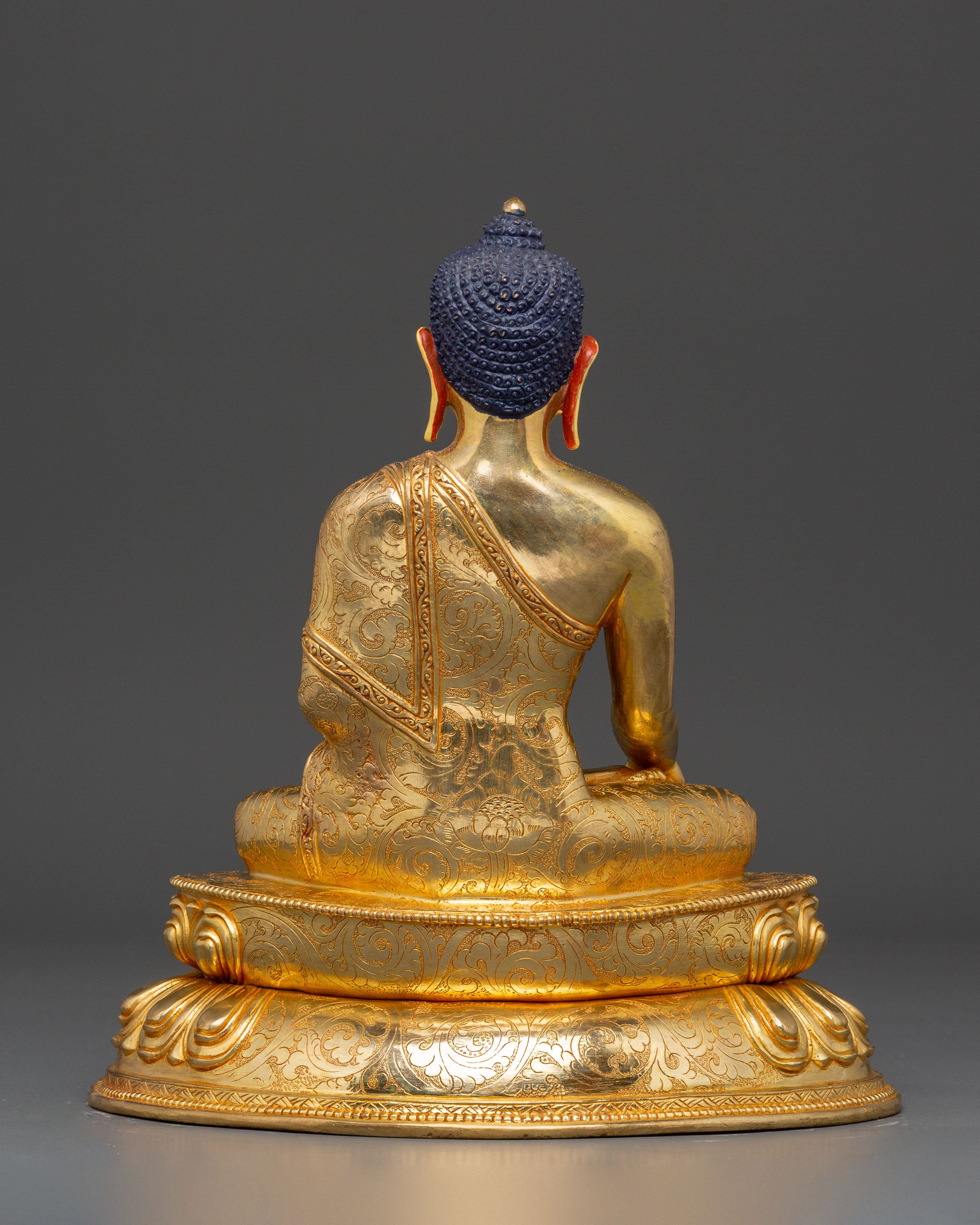 Handmade Himalayan Shakyamuni Buddha Golden Statue | Buddha of Enlightenment