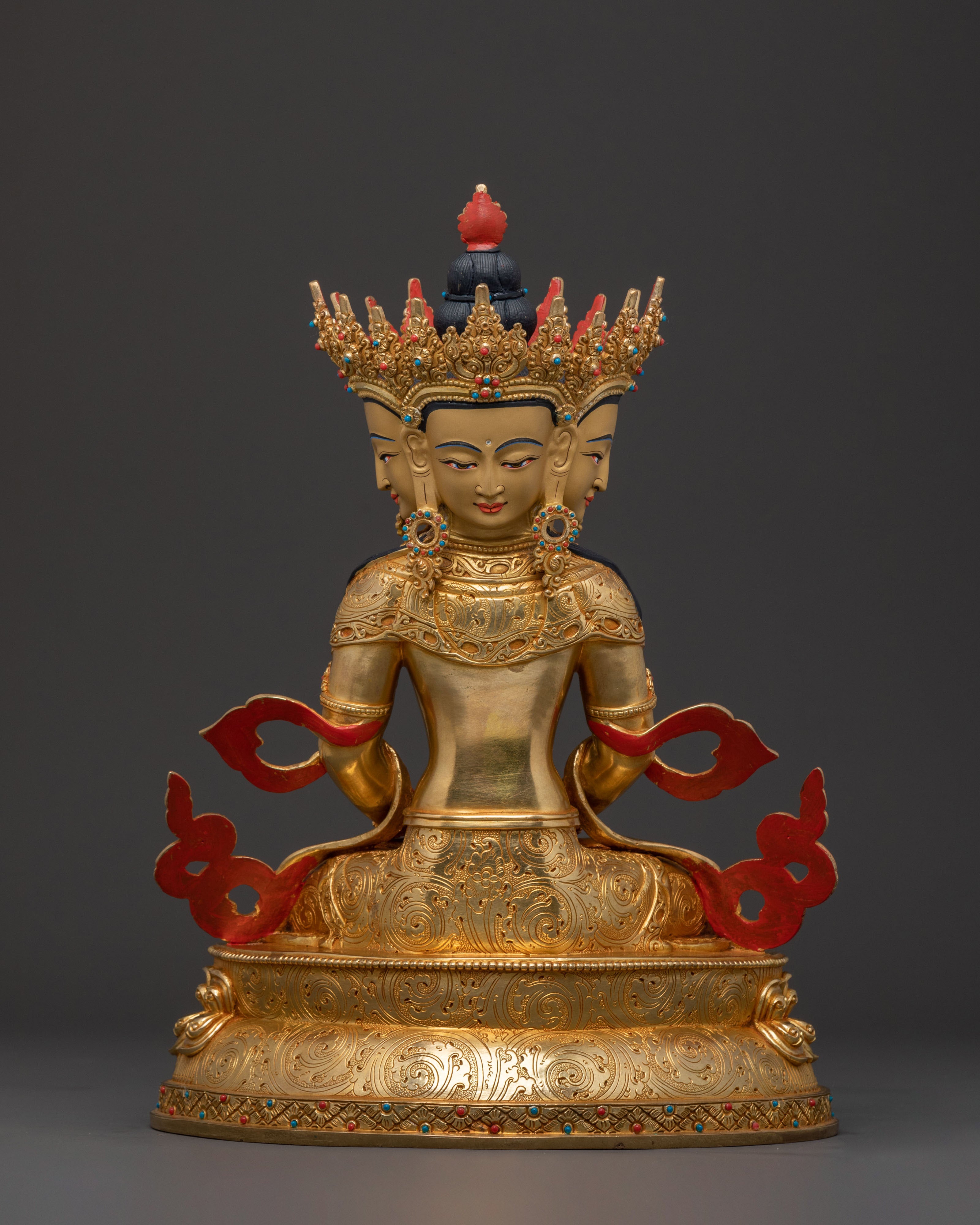 Cosmic Buddha Vairocana Sacred Statue for Altar