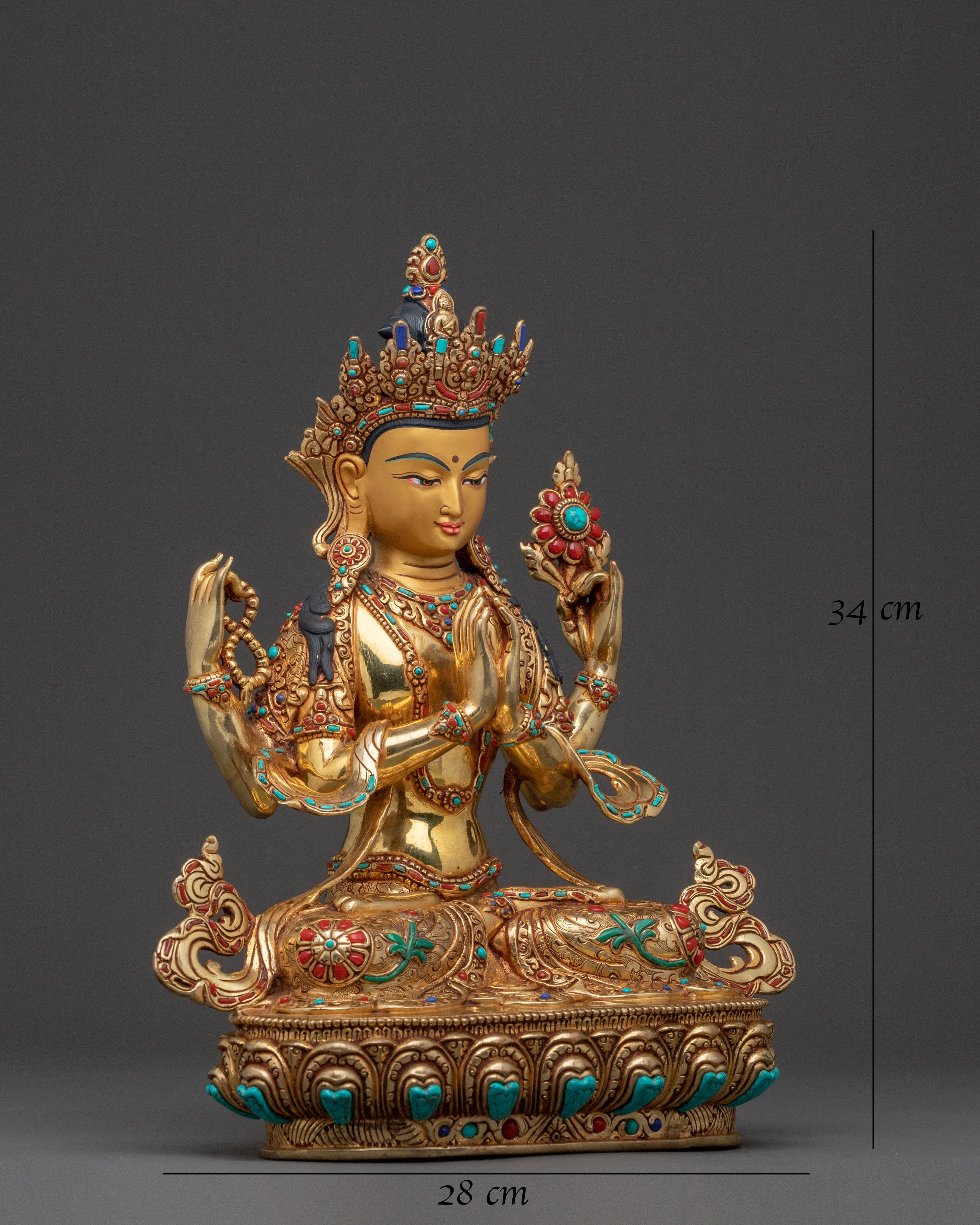 Chenrezig Sacred Statue | Altar Home Decor