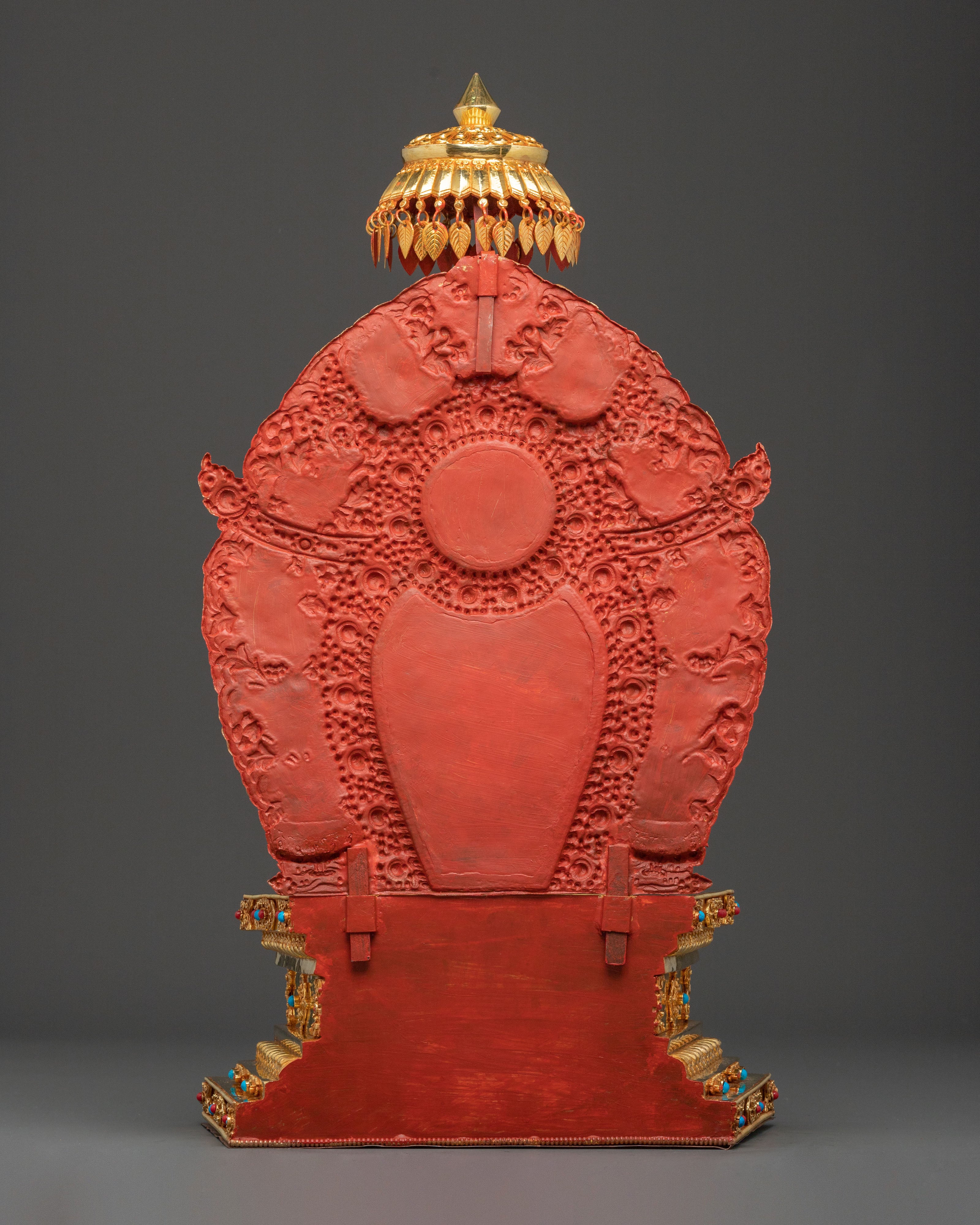 Shakyamuni Buddha Sacred Statue with Throne | Spiritual Altar