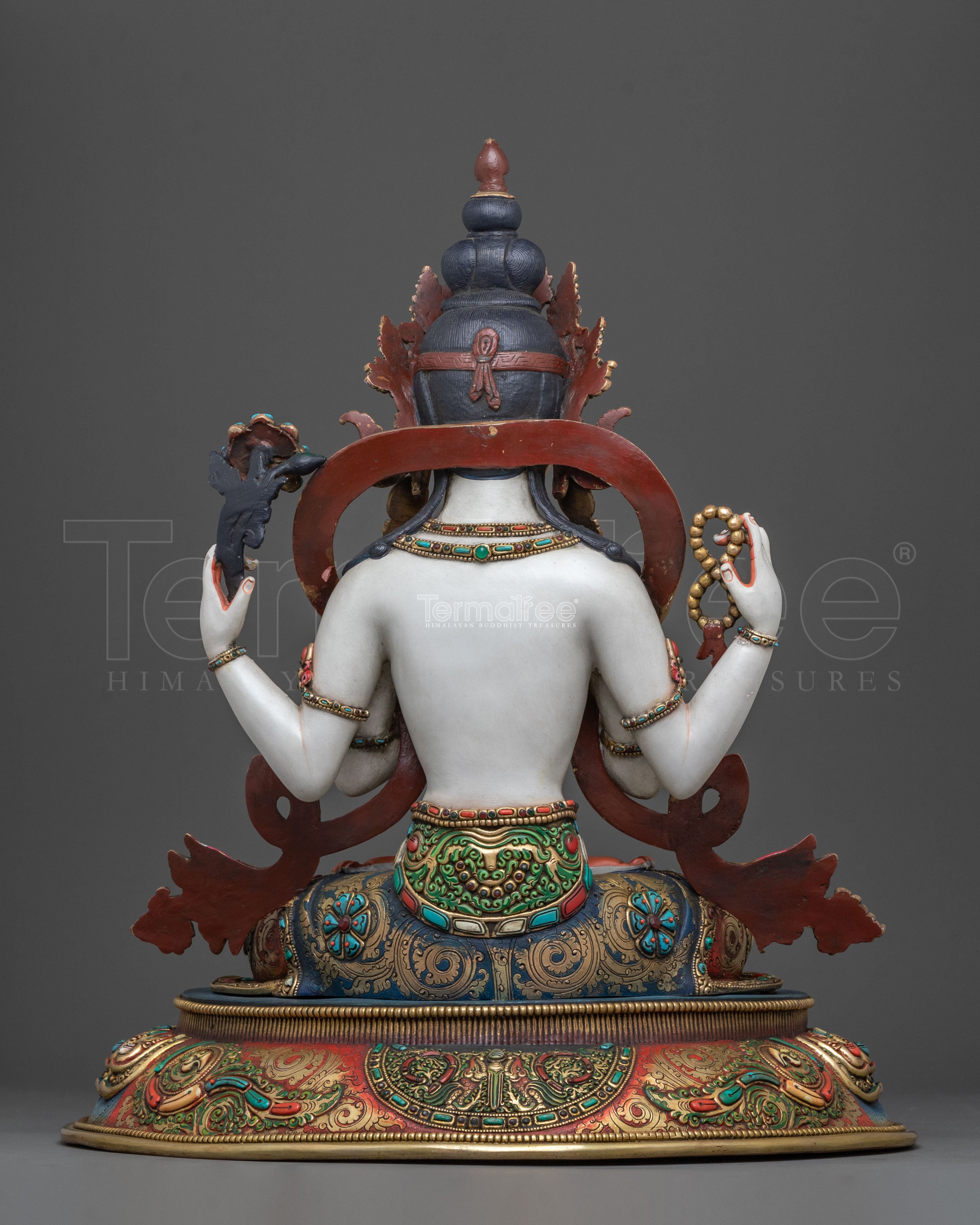 Four-Armed Divine Chenrezig | Buddhist Sculpture