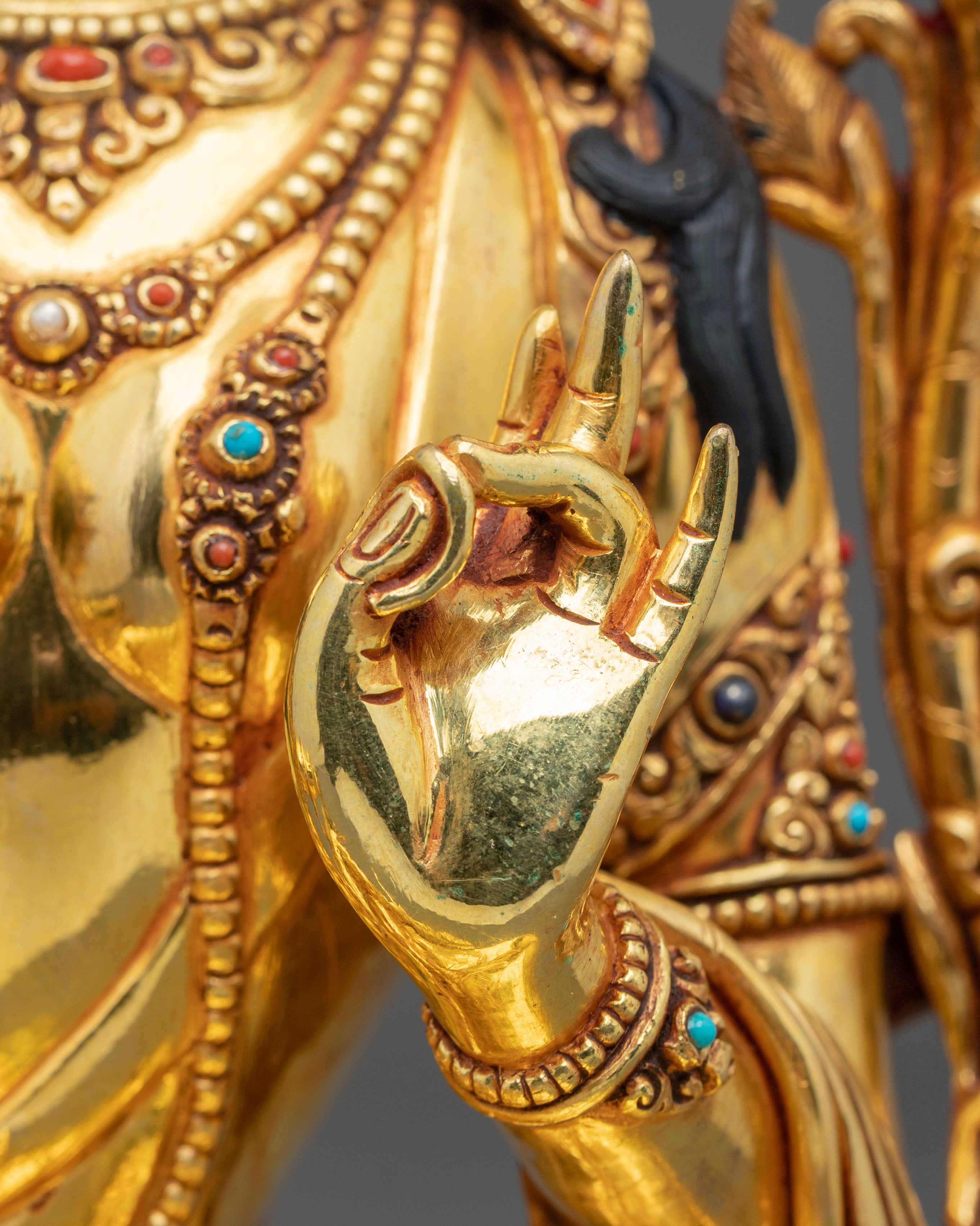 Green Tara Statue | Handcrafted Tibetan Figurine