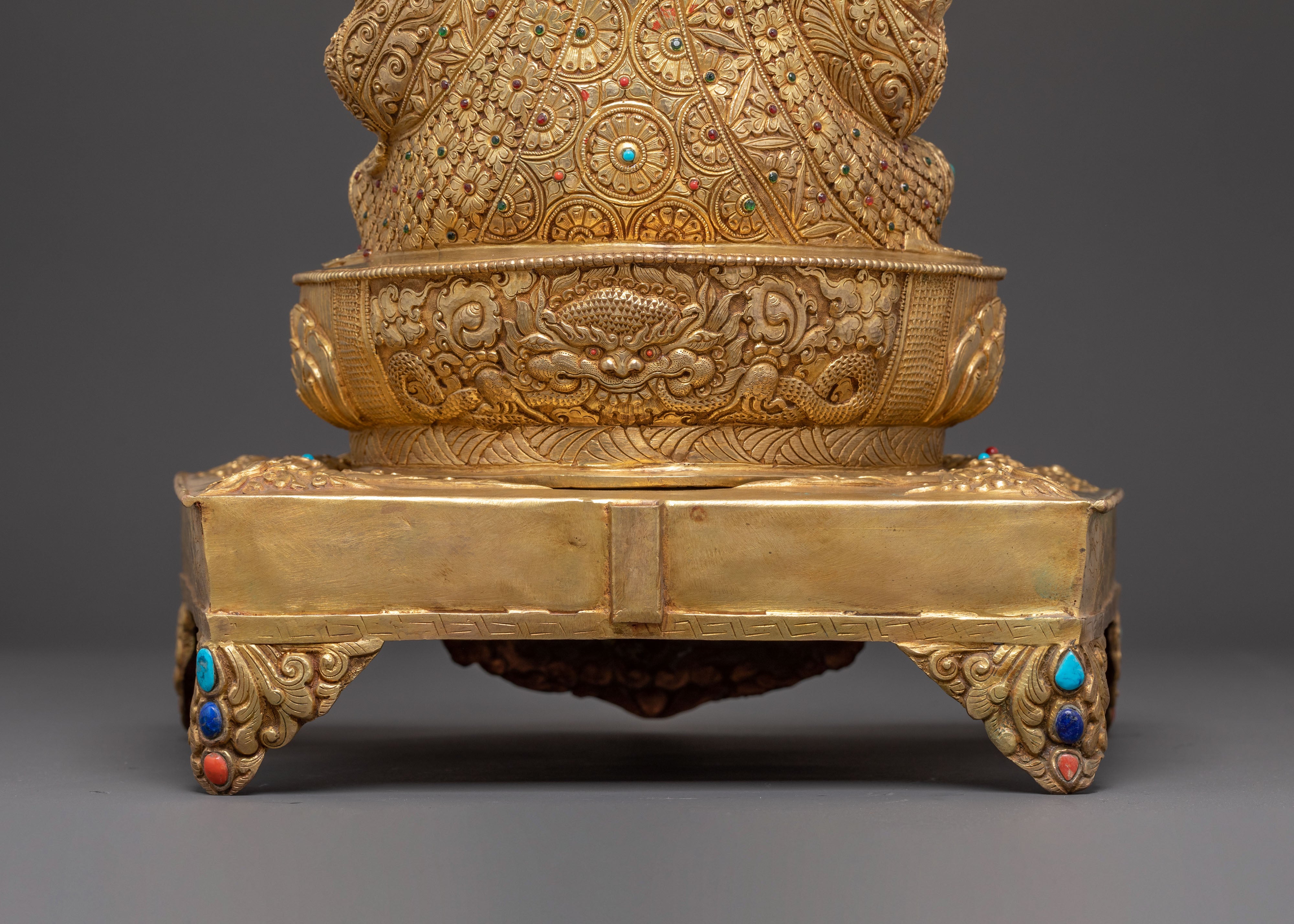 Guru Tsokye Dorje Handmade Statue with Torana : Lotus Born Master