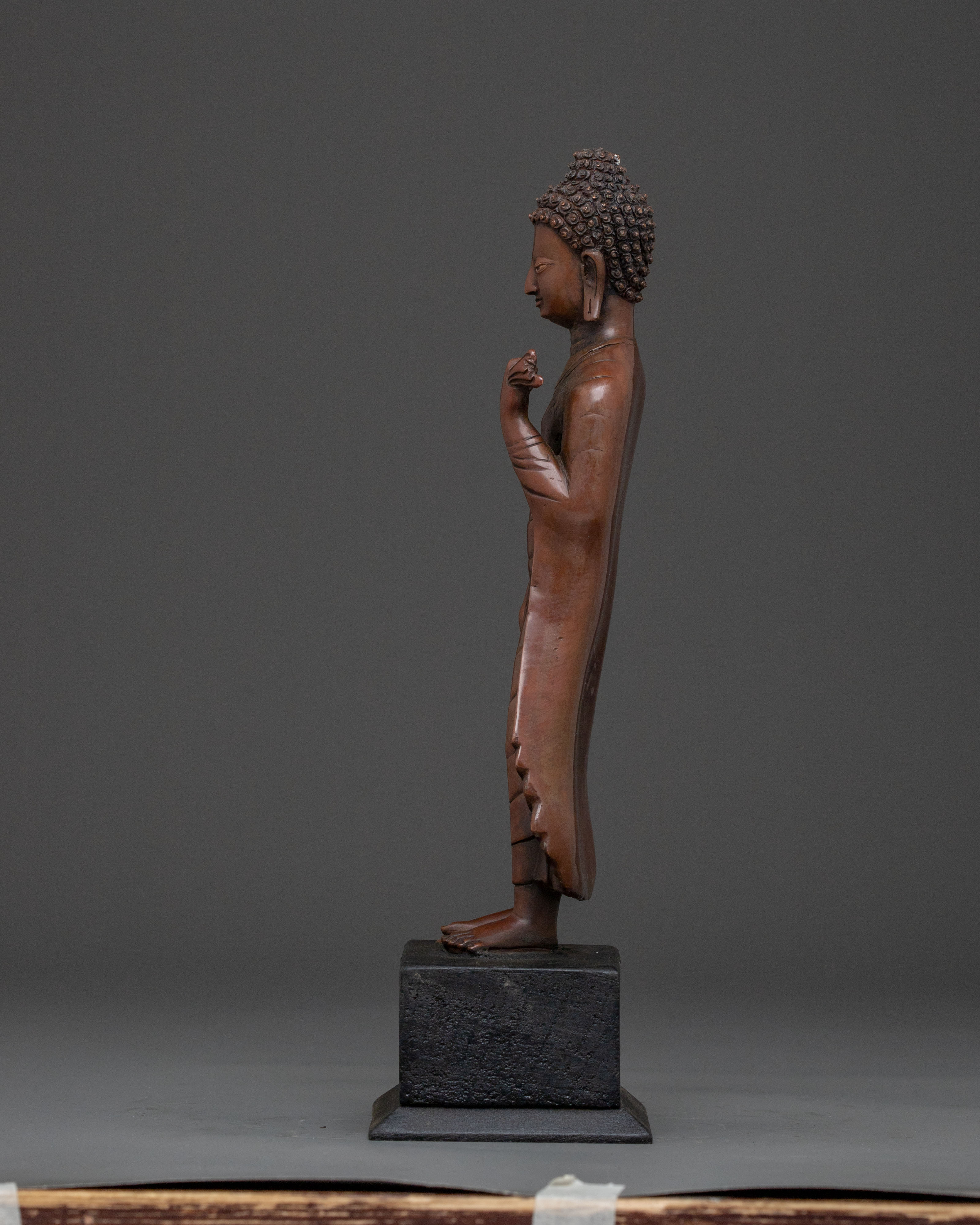 Dipankara Buddha Altar Statue | Oxidized Copper Figure