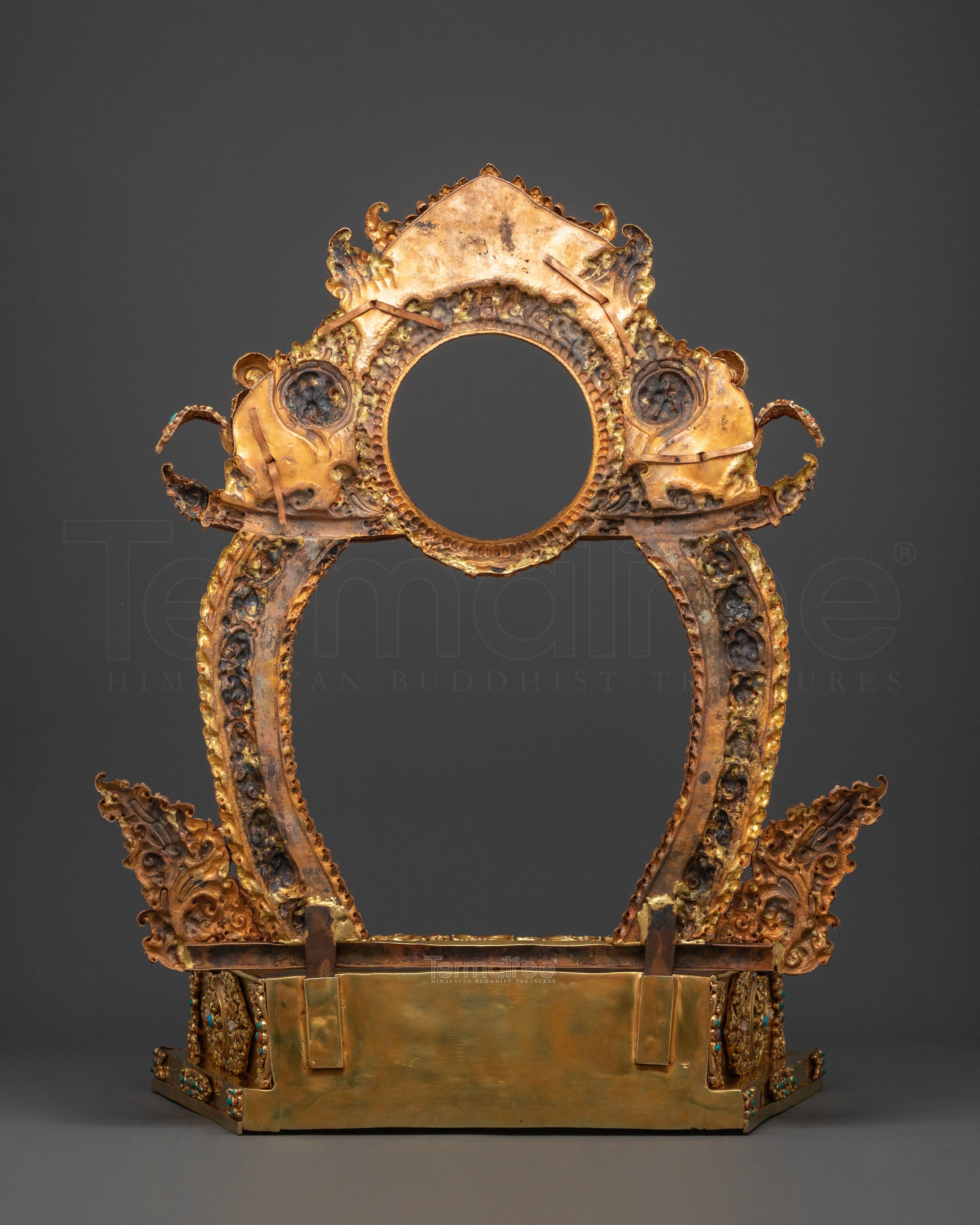 Exquisite 24K Gold Gilded Tibetan Throne