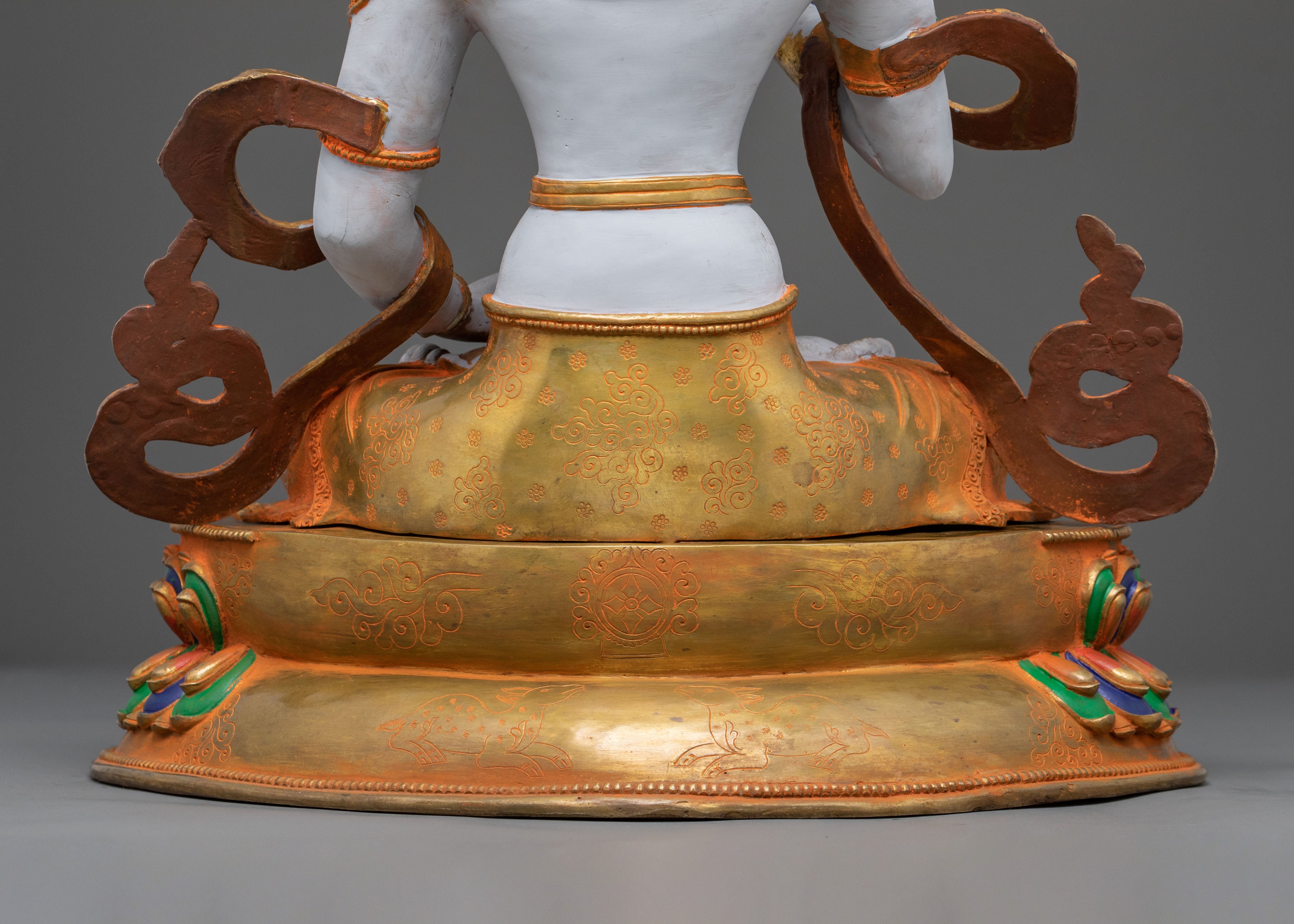 dorje sempa spiritual statue | Radiant Gold Gilded Perfection
