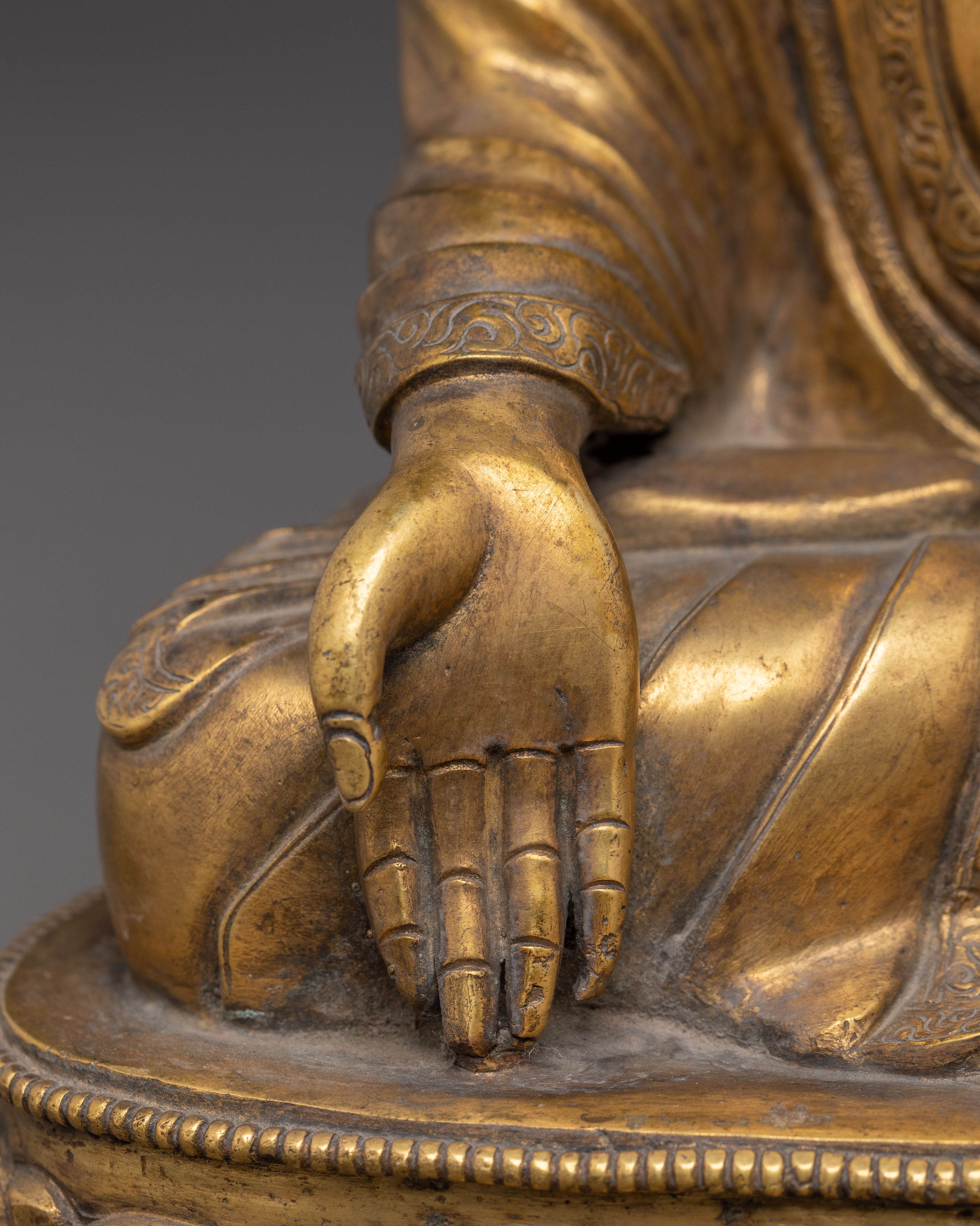 Copper Ratnasambhava Buddha Sculpture | Wisdom of Equality