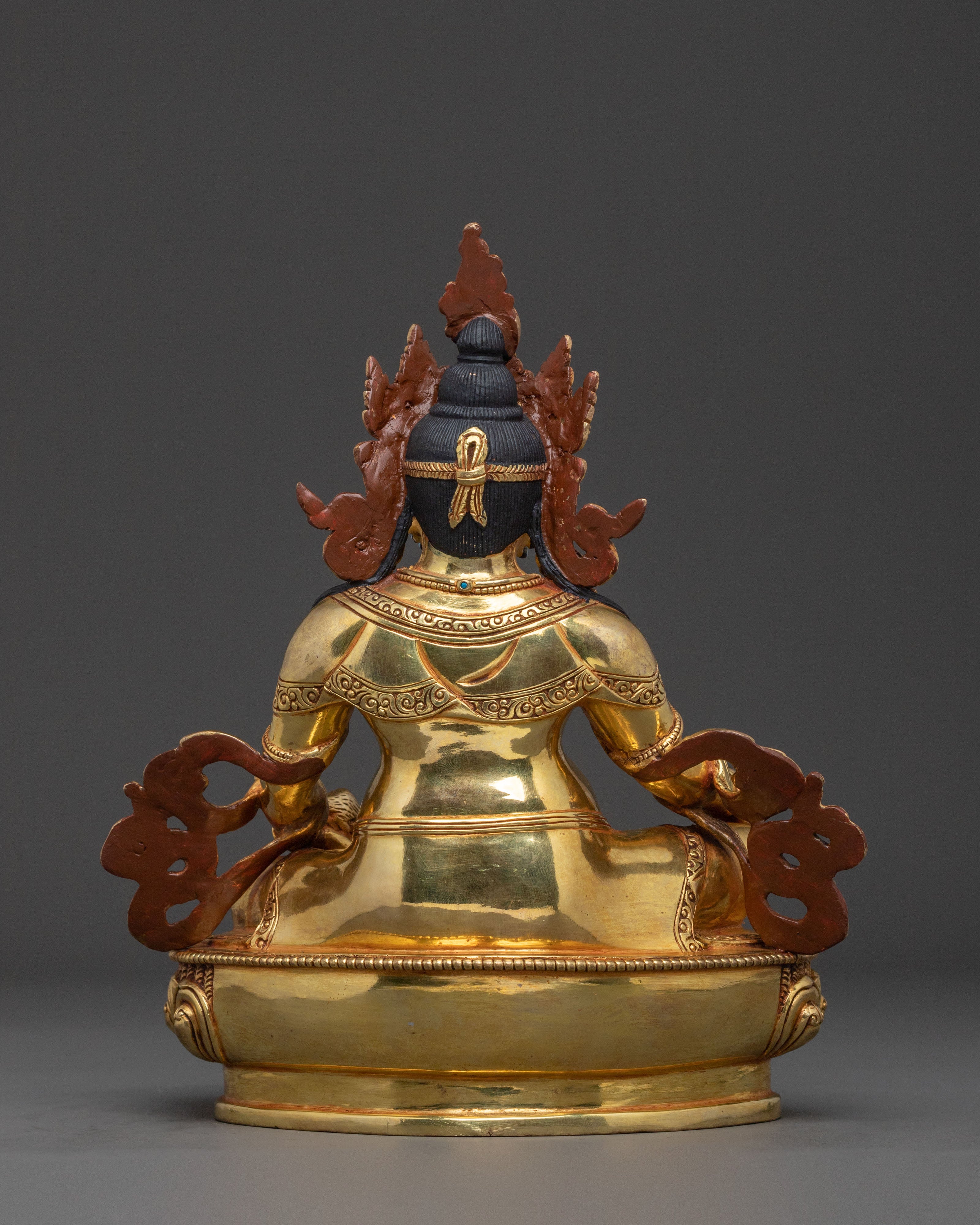 Handcrafted Dzambhala Statue | Golden Figurine