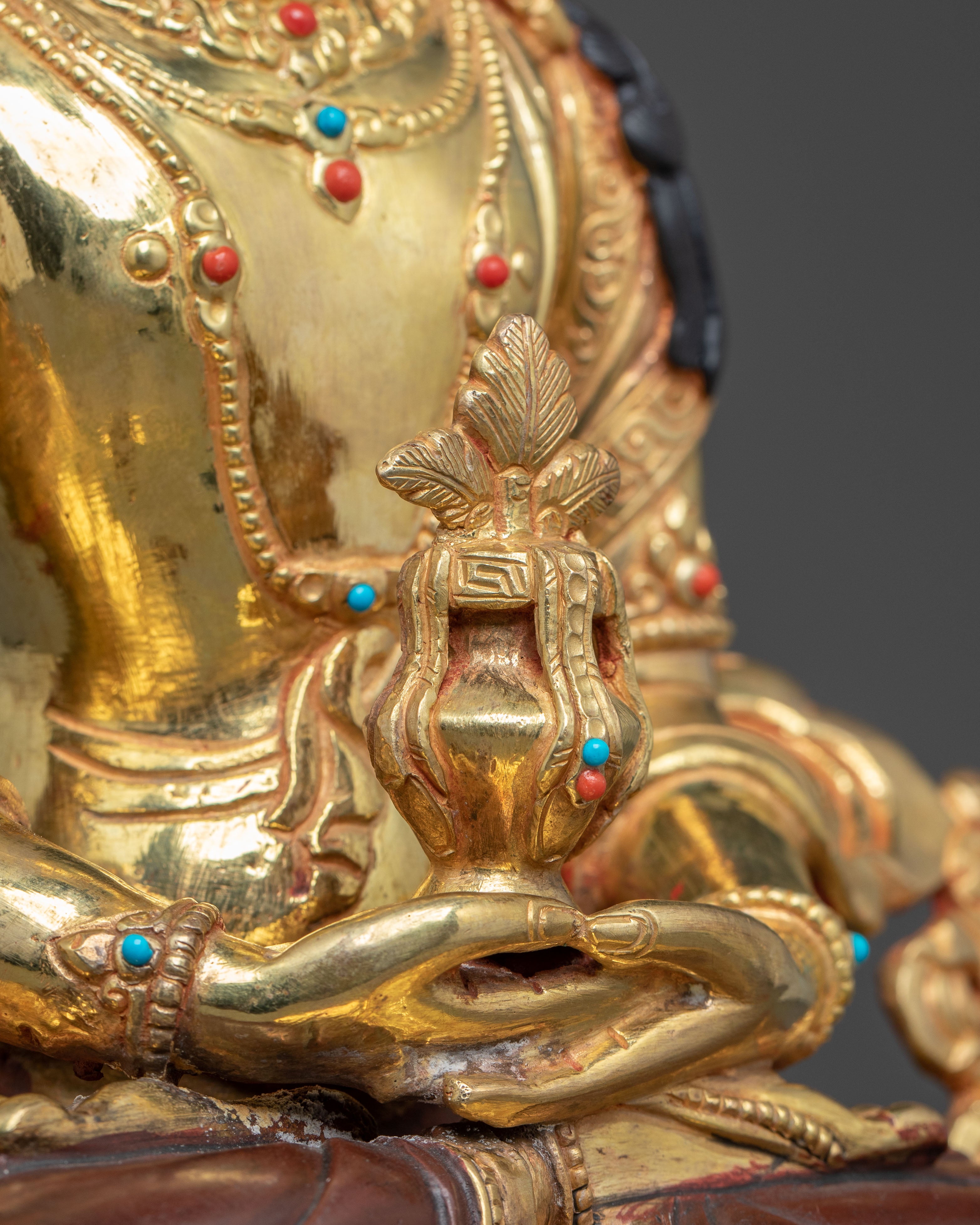 Golden Amitayus Statue Buddha from Pure Land | Eternal Buddha of Longevity