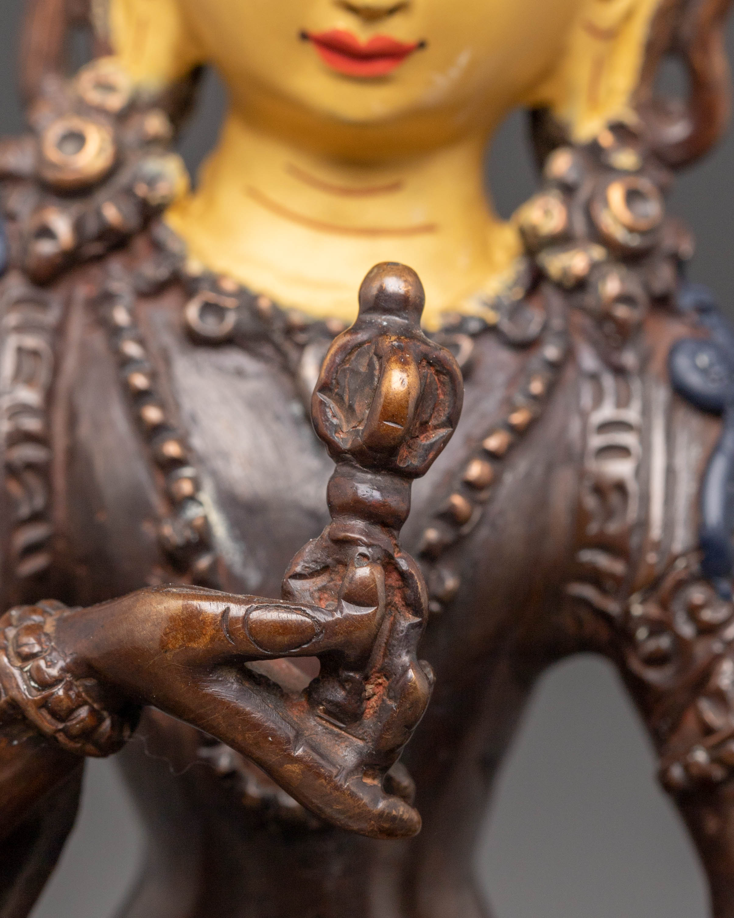 Handcrafted Vajrasattva Golden Statue | Purification Deity