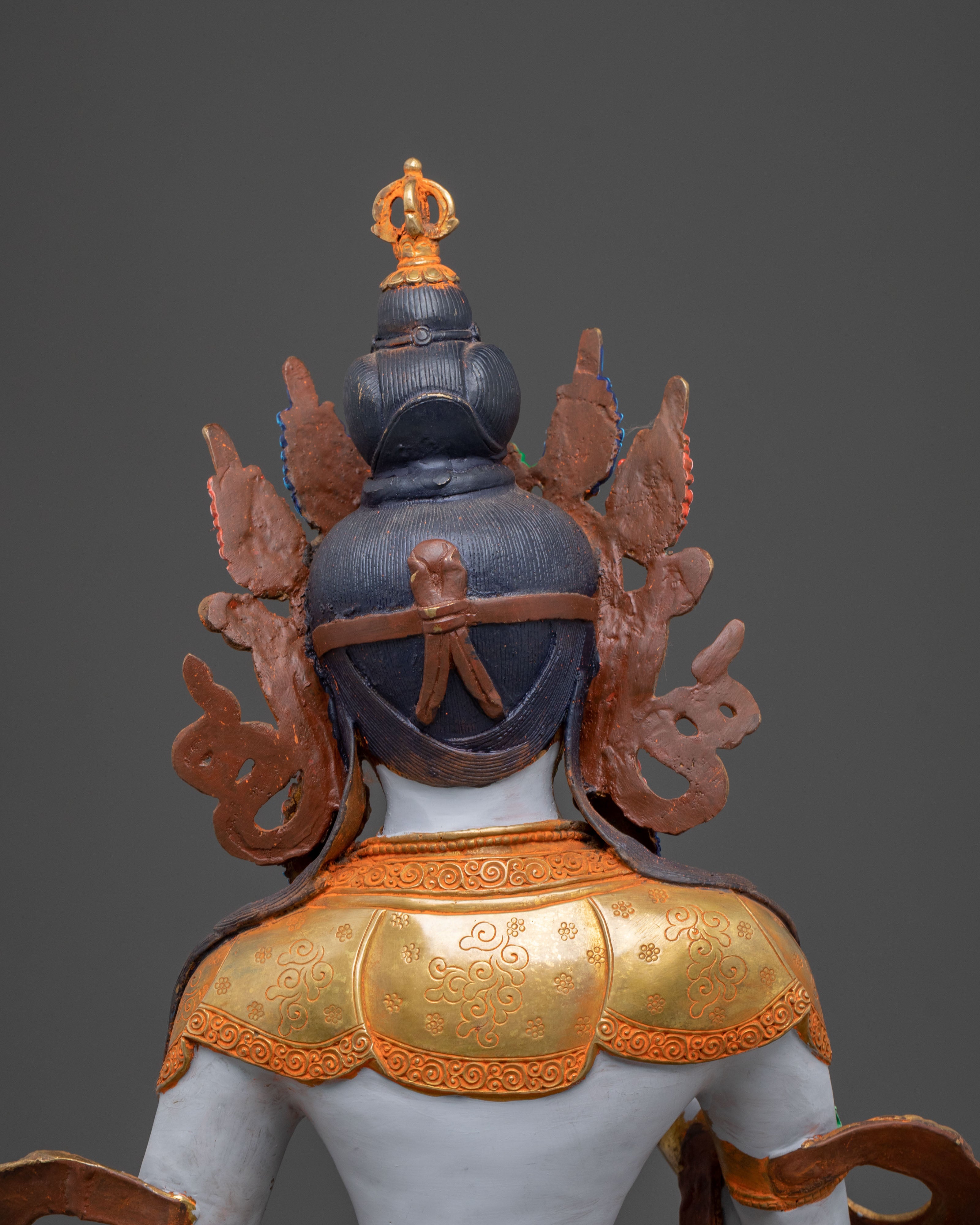 dorje sempa spiritual statue | Radiant Gold Gilded Perfection
