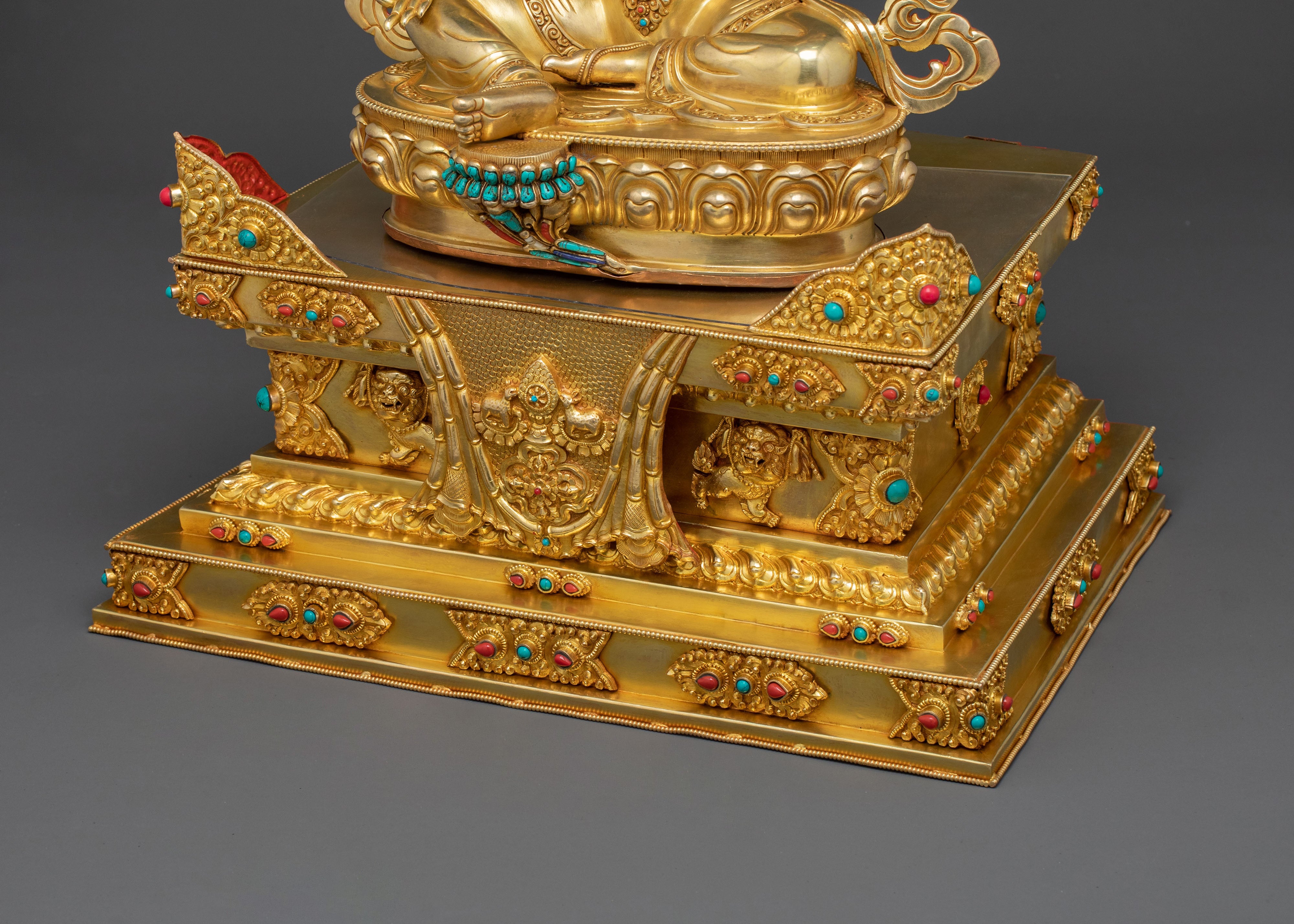 Seated Green Tara Goddess Sculpture | Compassion Goddess