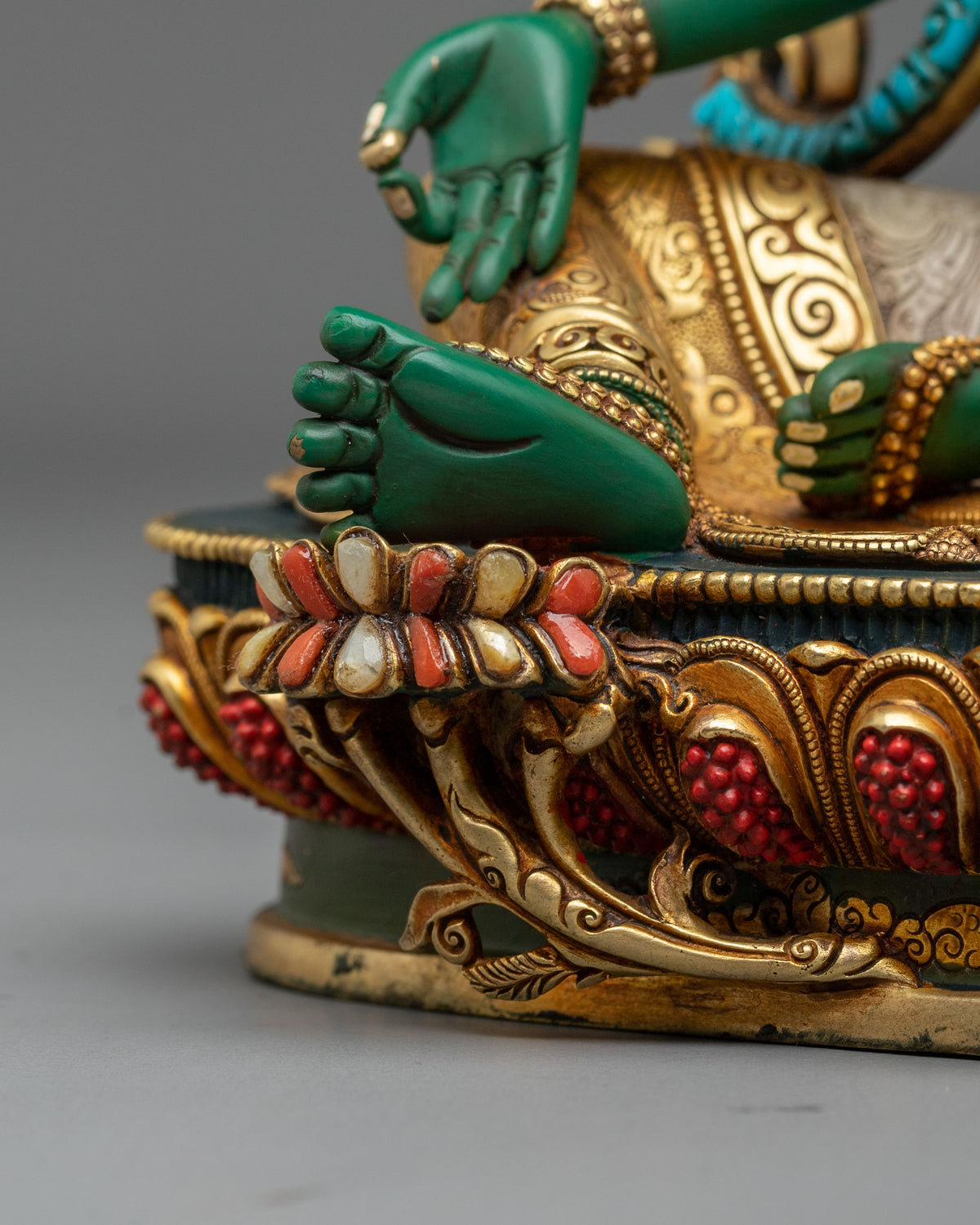 Shyamatara Copper Sculpture | Tibetan Guardian Figurine