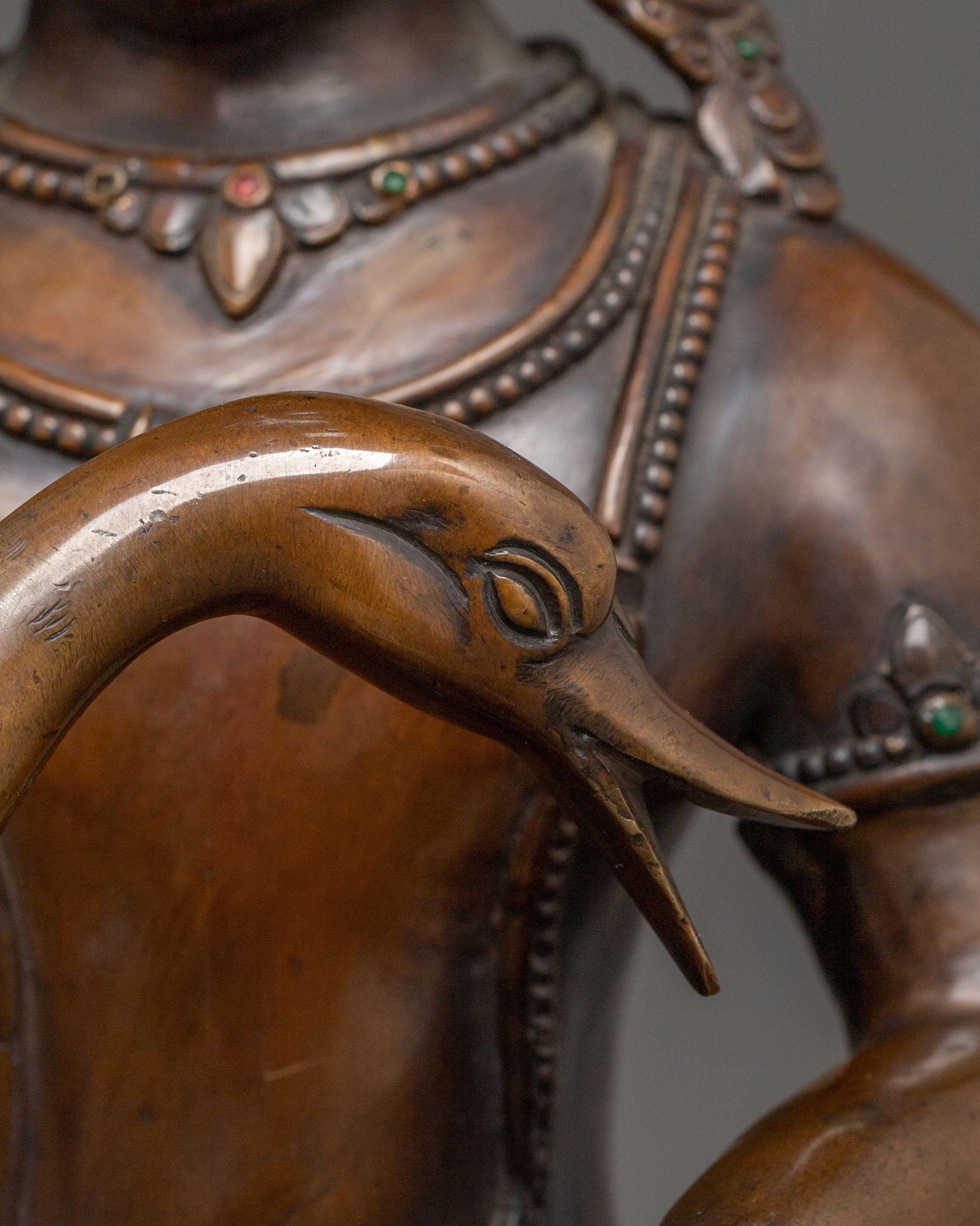 Siddhartha Gautama Oxidized Copper Statue