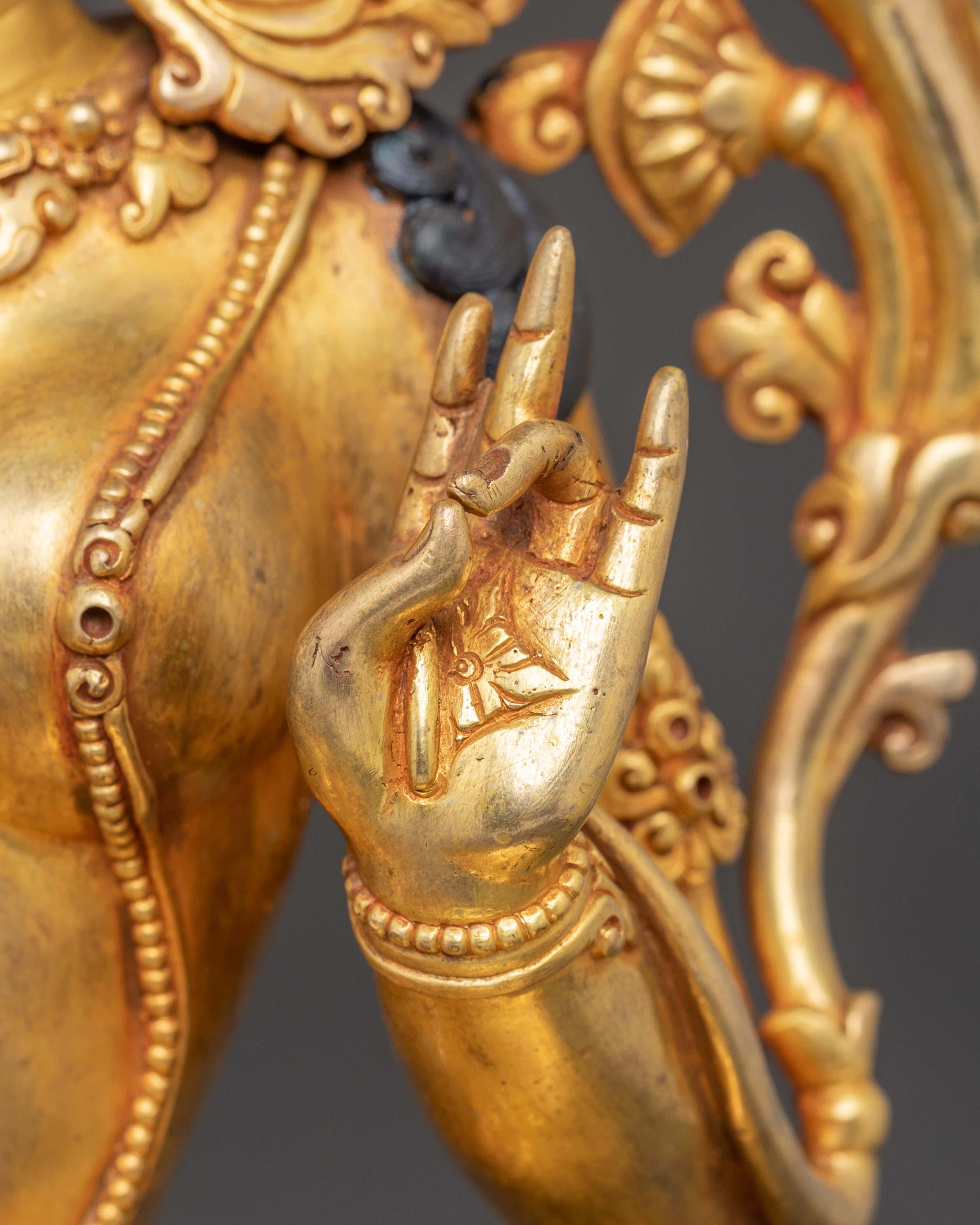 Handmade Golden Statue of Mother Shyama Tara | Symbol of Liberation
