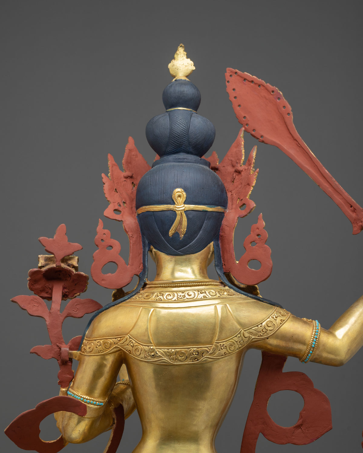 Manjushri Acrylic Painted Statue | Buddhist Shrine