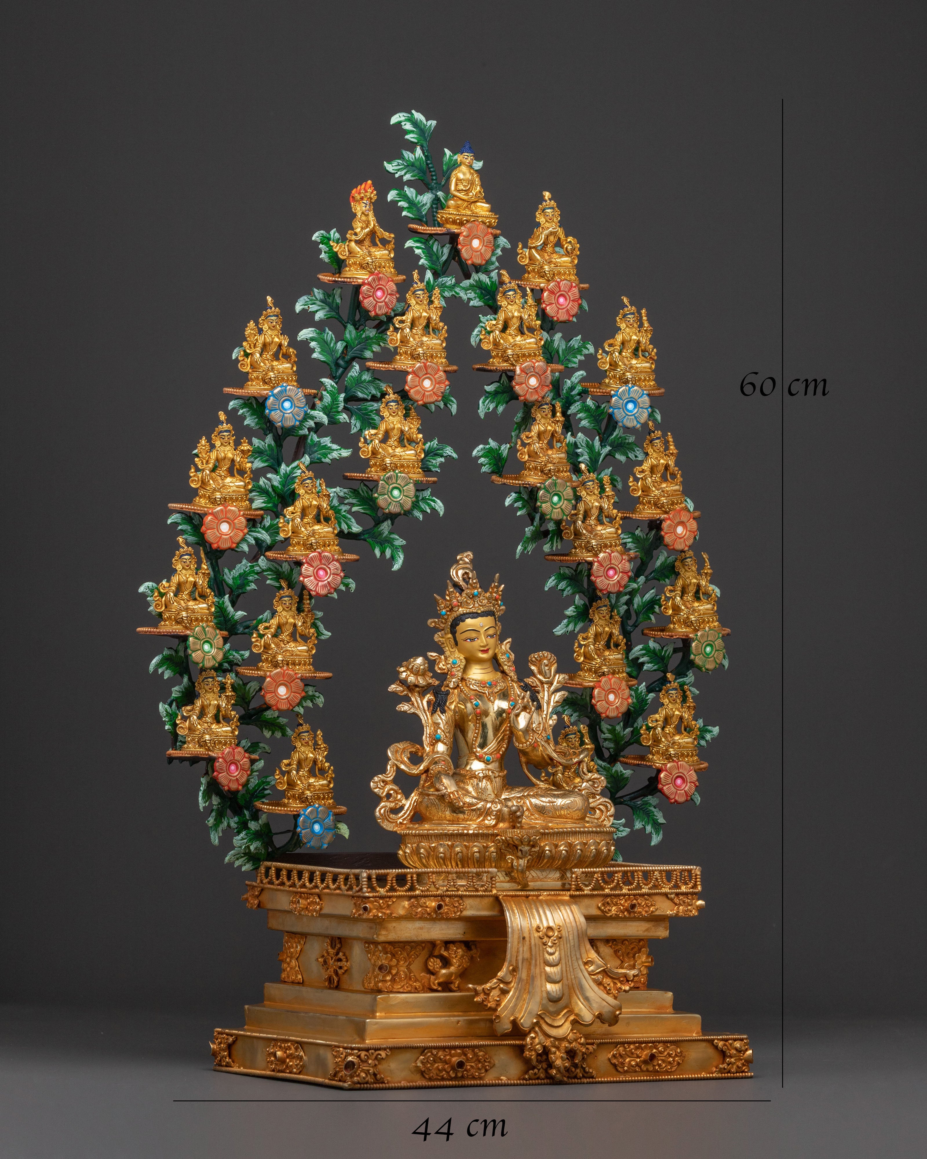 Handcrafted 21 Tara Statue Set | Spiritual Decor