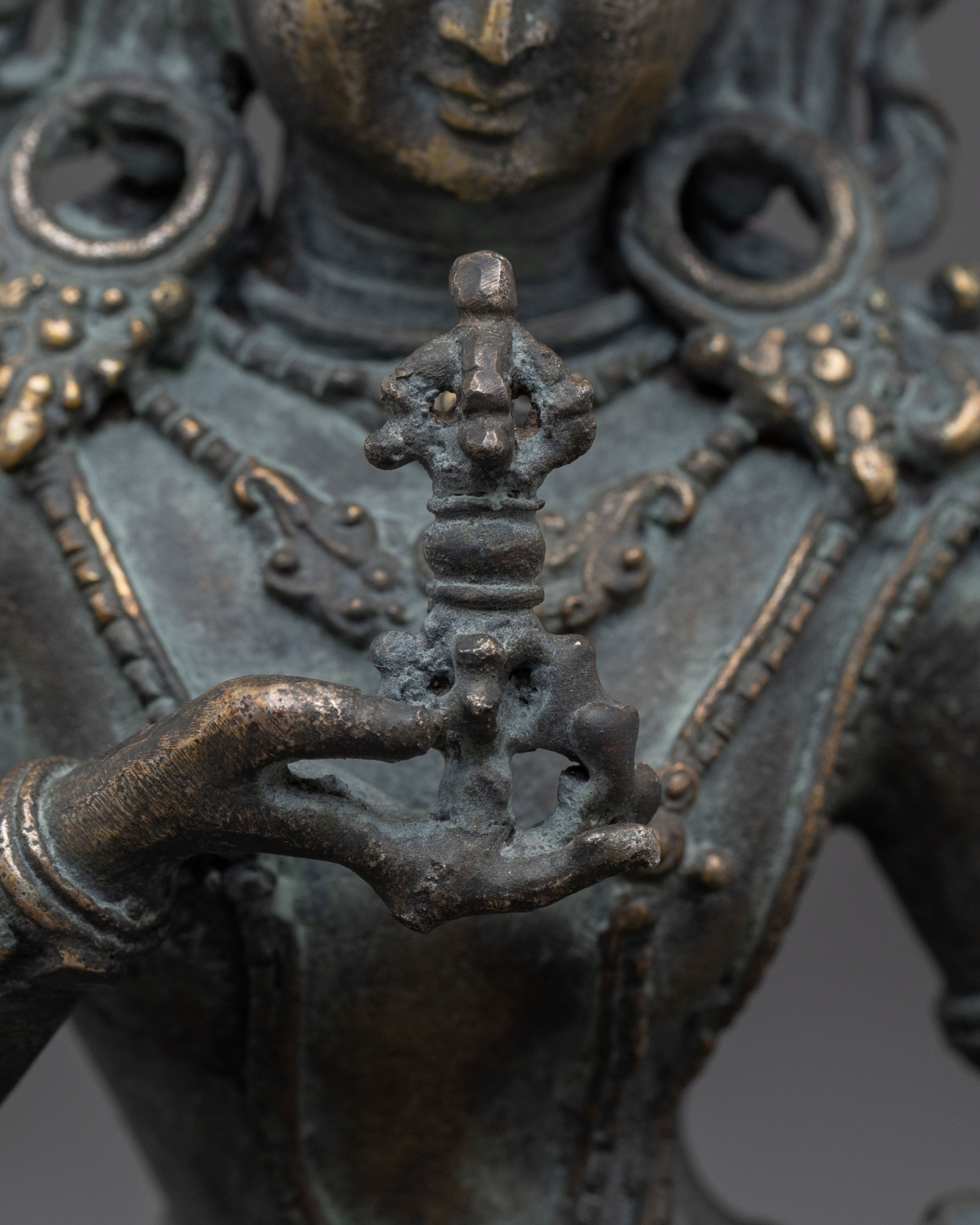 Vajrasattva Statue | Sacred Figurine with Antique Finish