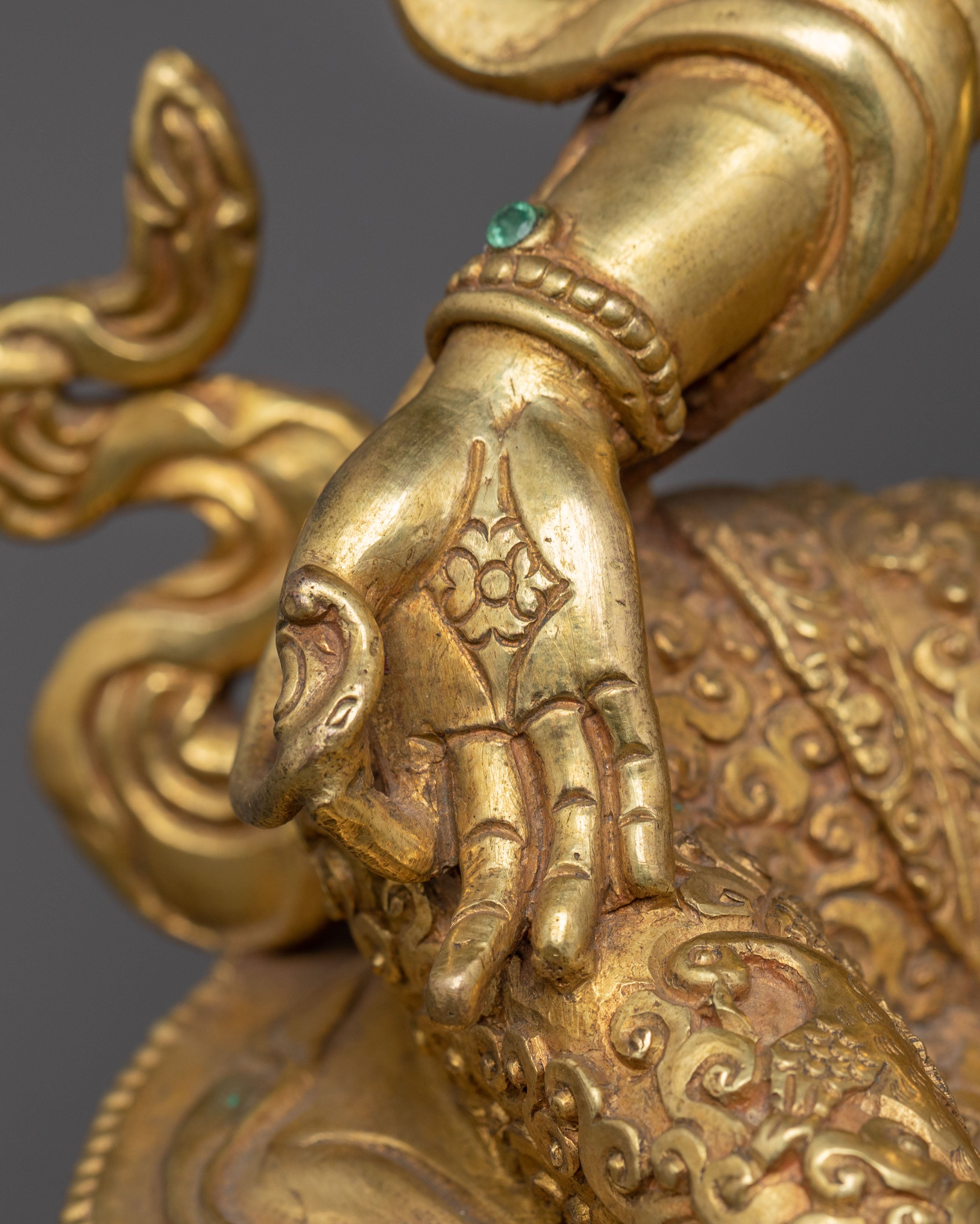Handmade Healing Green Tara Statue | Compassion & Protection
