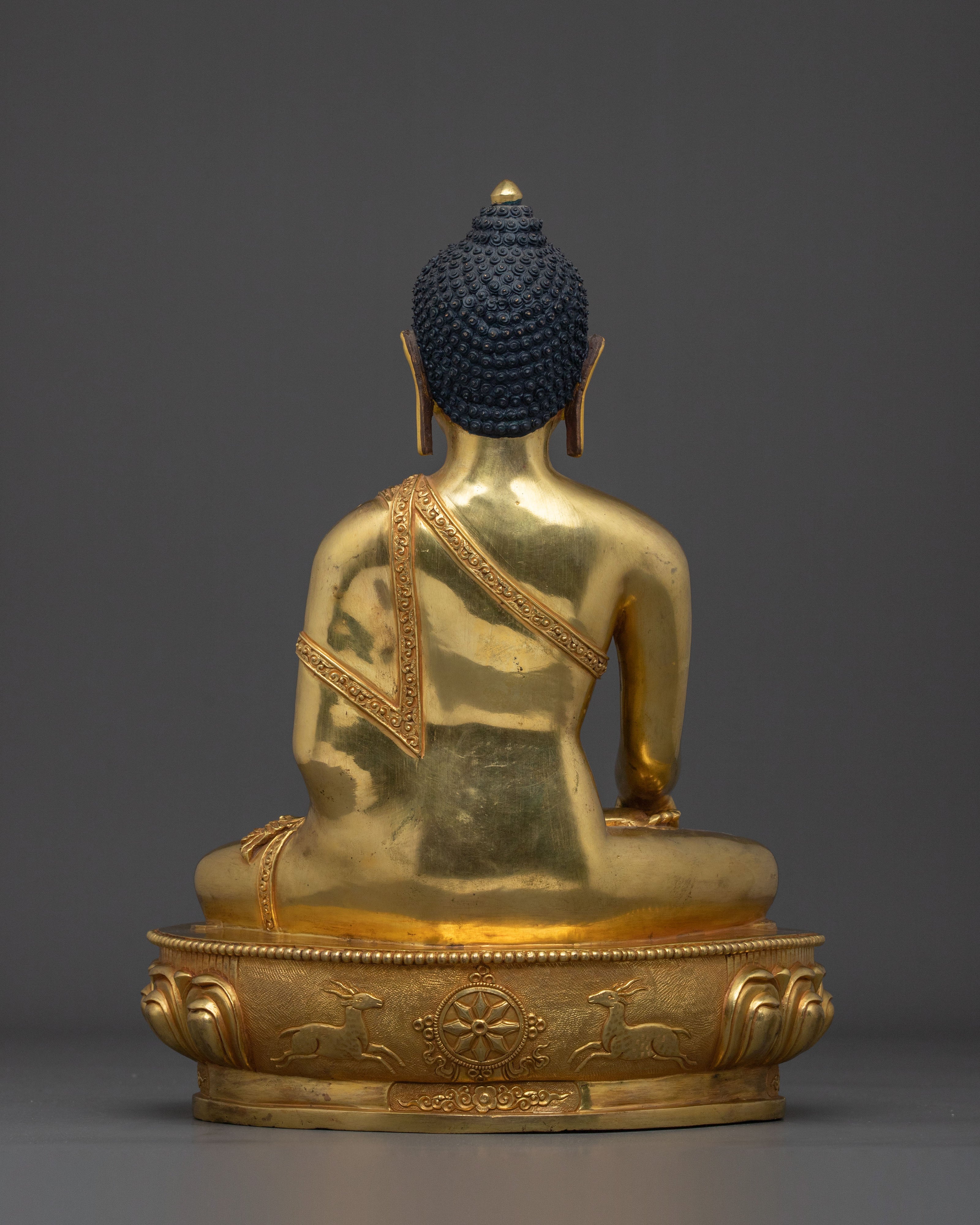 Buddhist Ritual Shakyamuni Buddha Statue | Traditional Altar Decor Statue