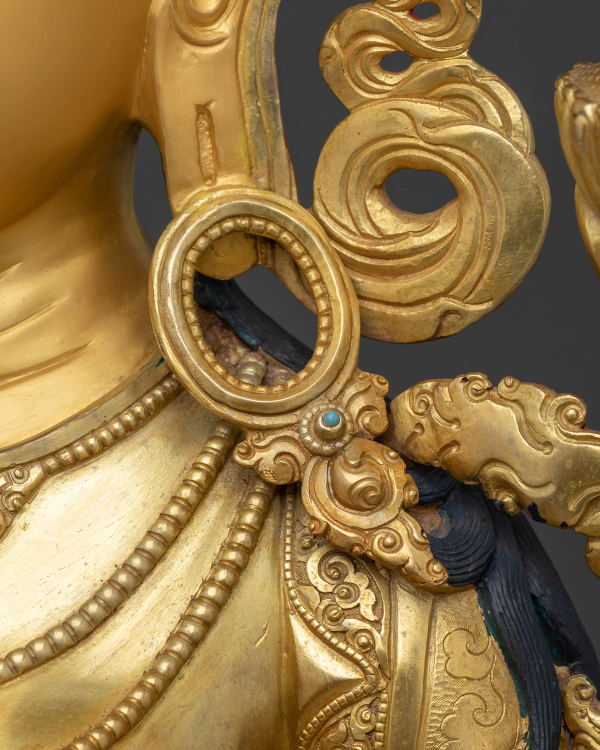 Green Tara Figurine | 67-cm Tall Golden Sculpture