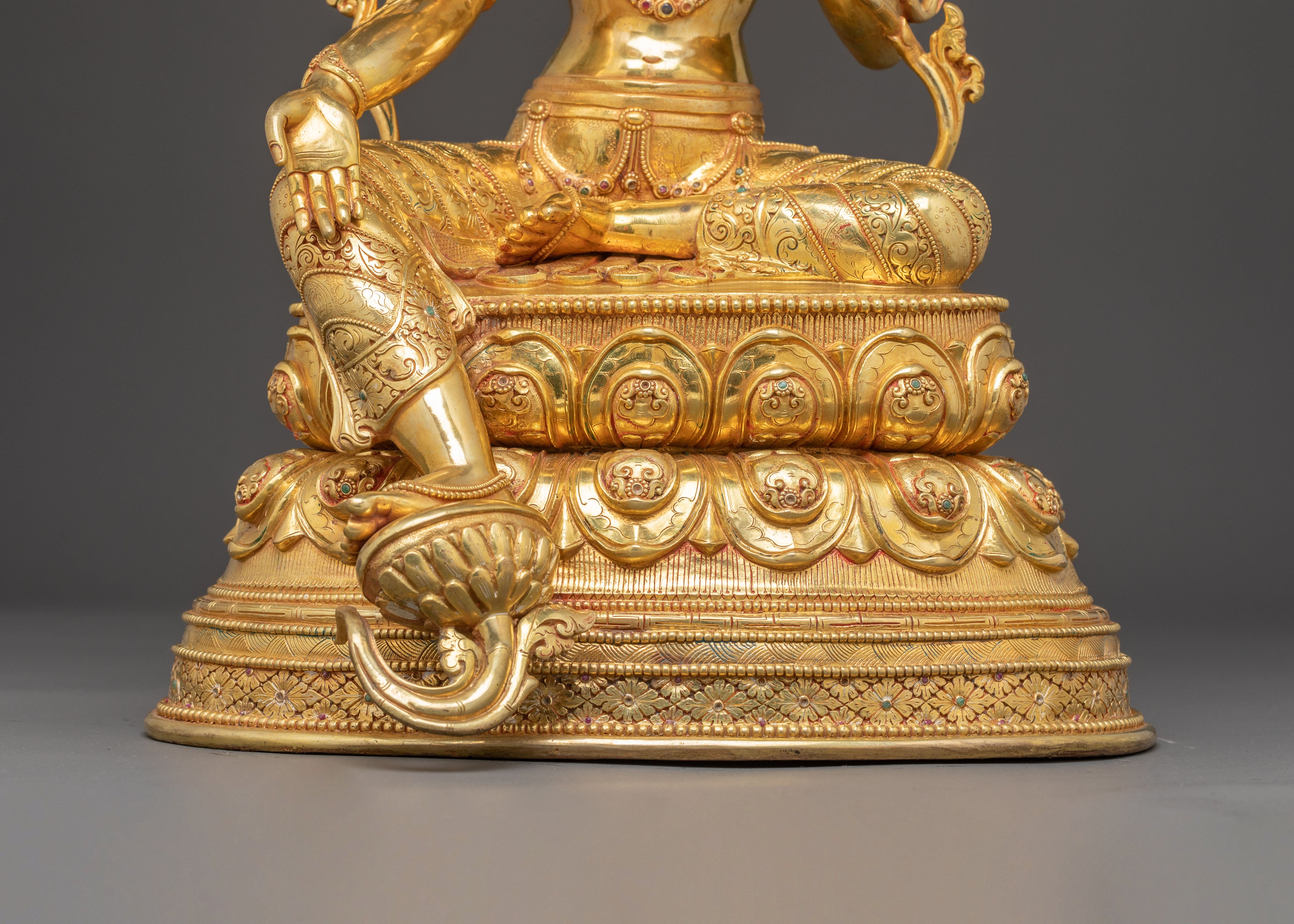 Green Tara Statue: Love and Compassion Deity | Female Bodhisattva