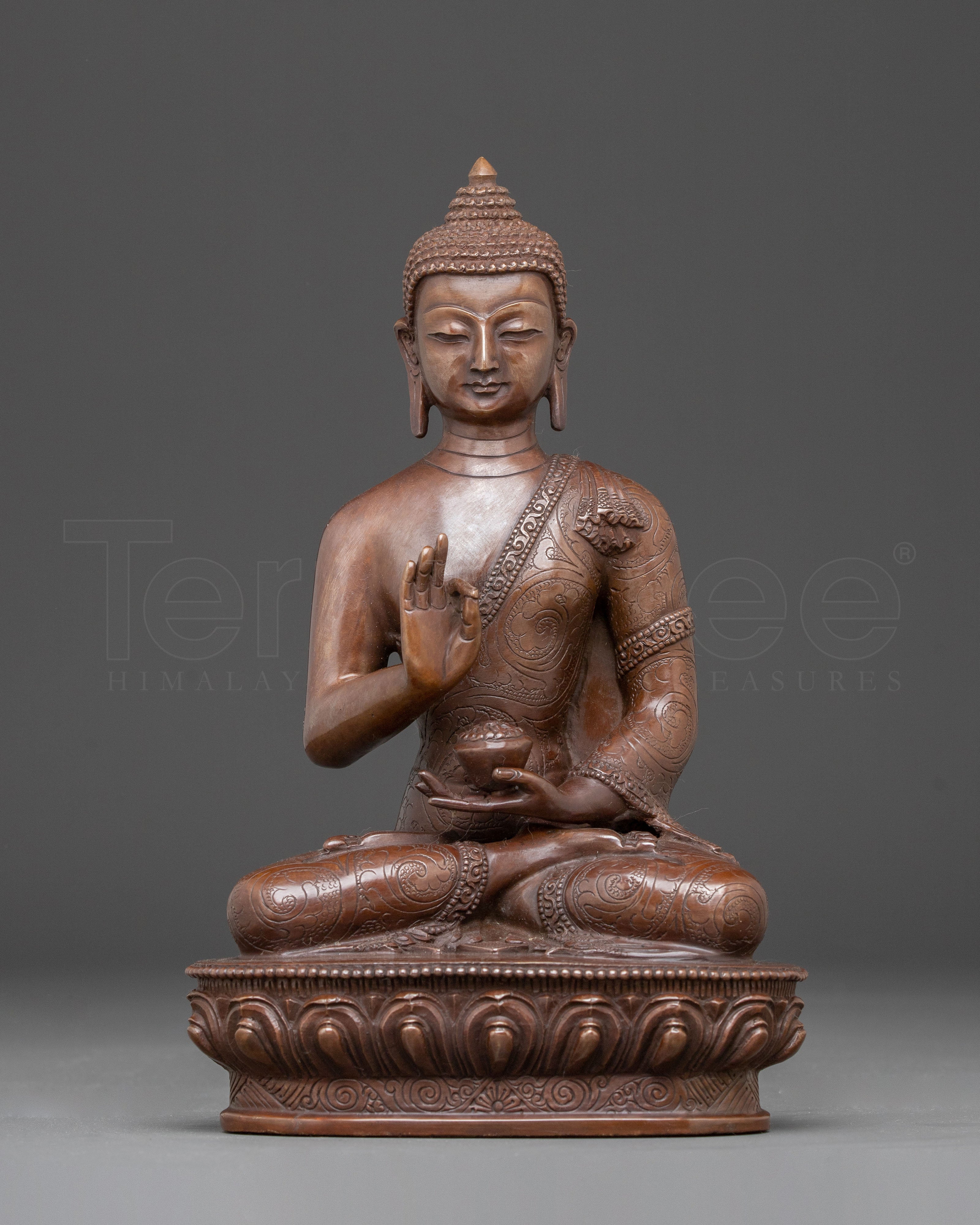 Amongasiddhi Oxidized Copper Body Statue