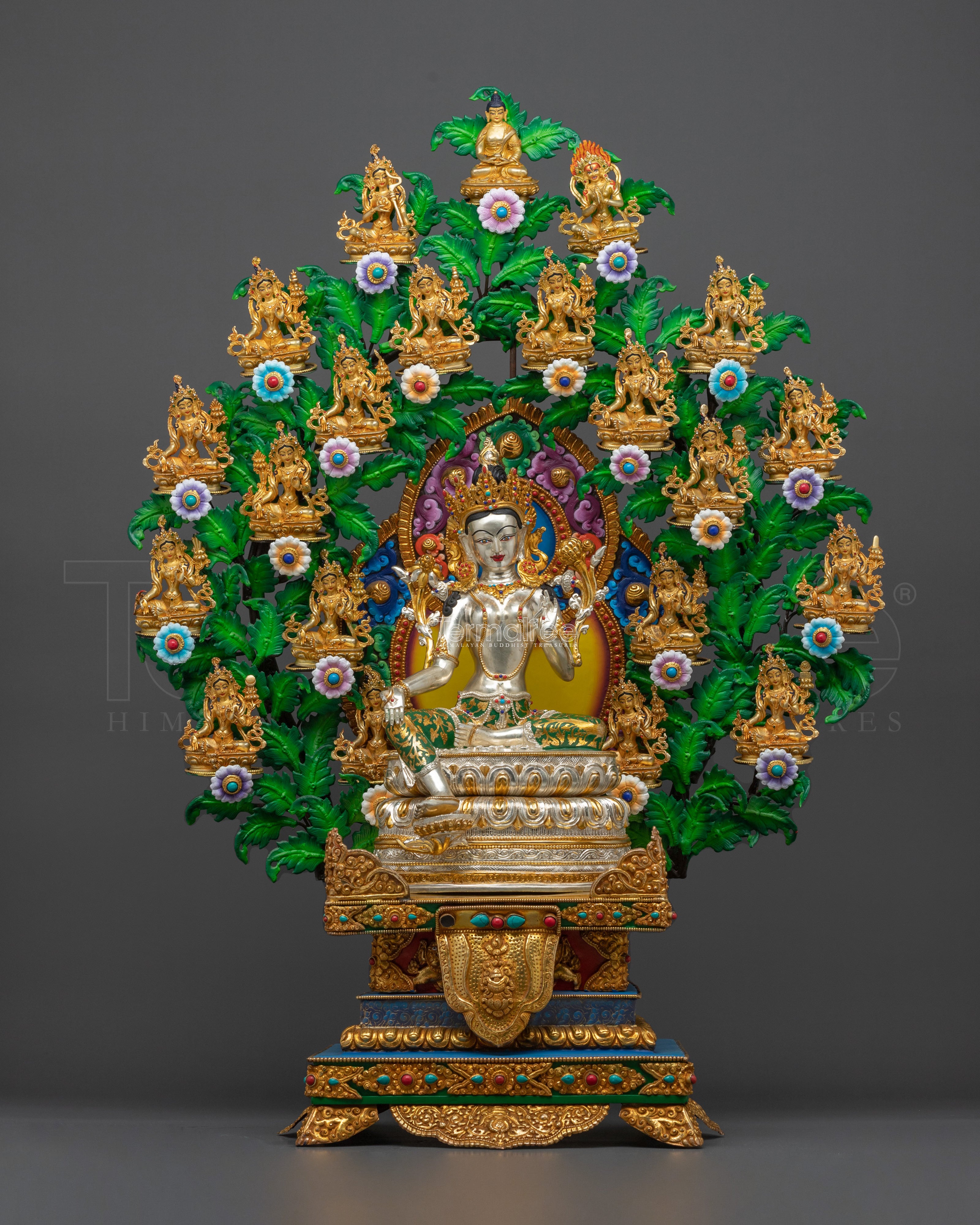 Handcrafted 21 Tara Sacred Statue Set | Manifestations of the Divine Compassion