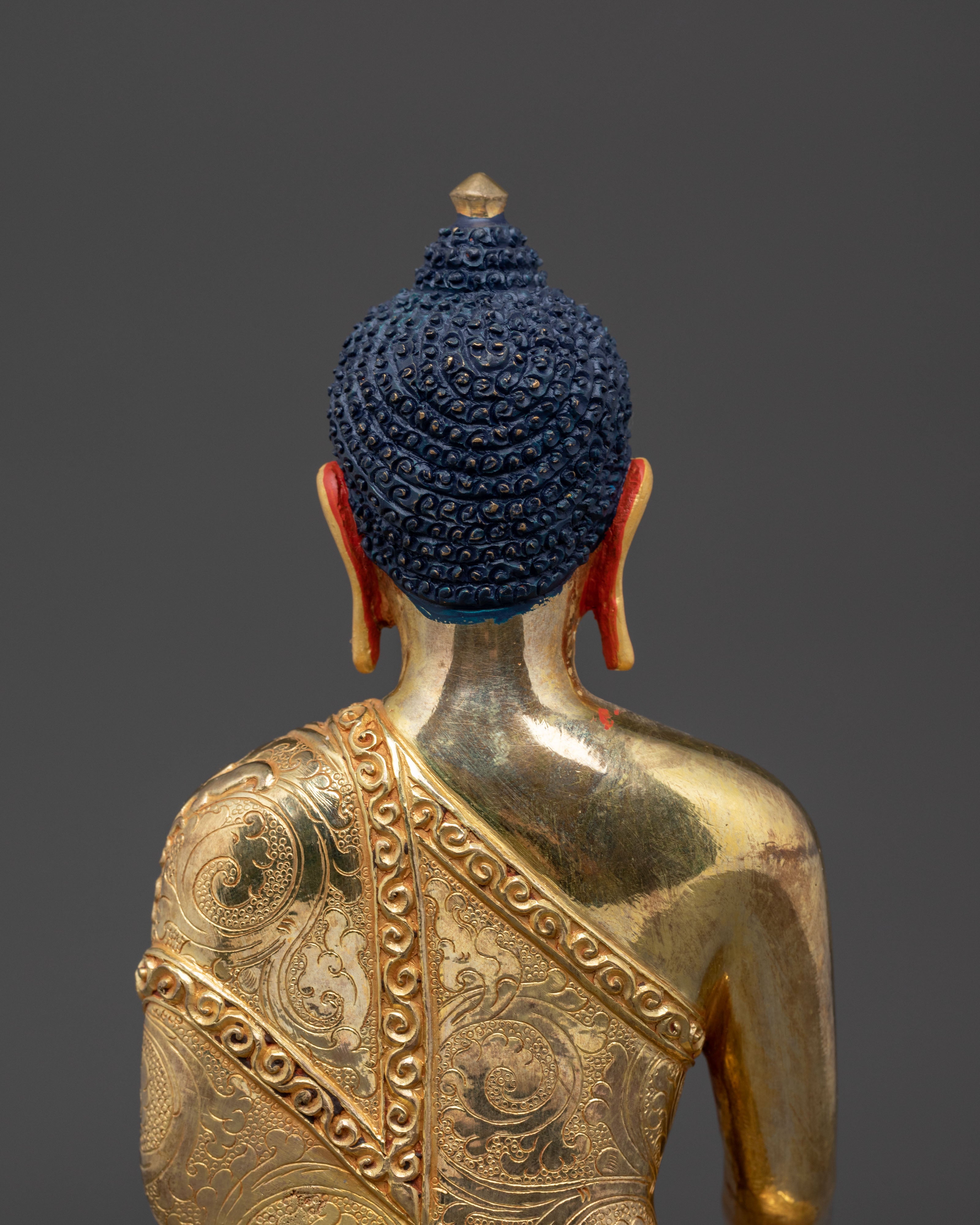 Sacred Shakyamuni Buddha Statue | 24K Gold Gilded