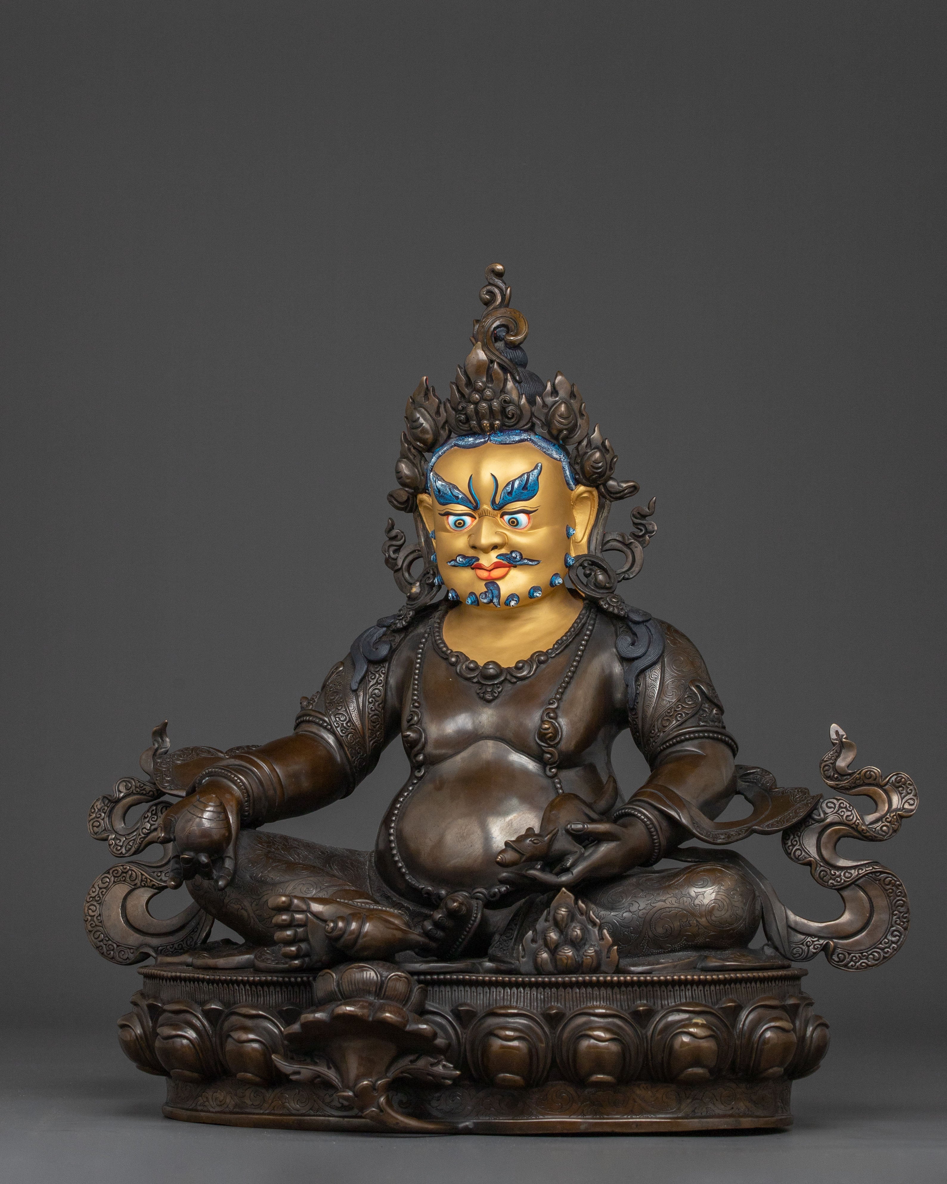 Dzambhala Figurine of Prosperity | Wealth Deity of Abundance & Fortune
