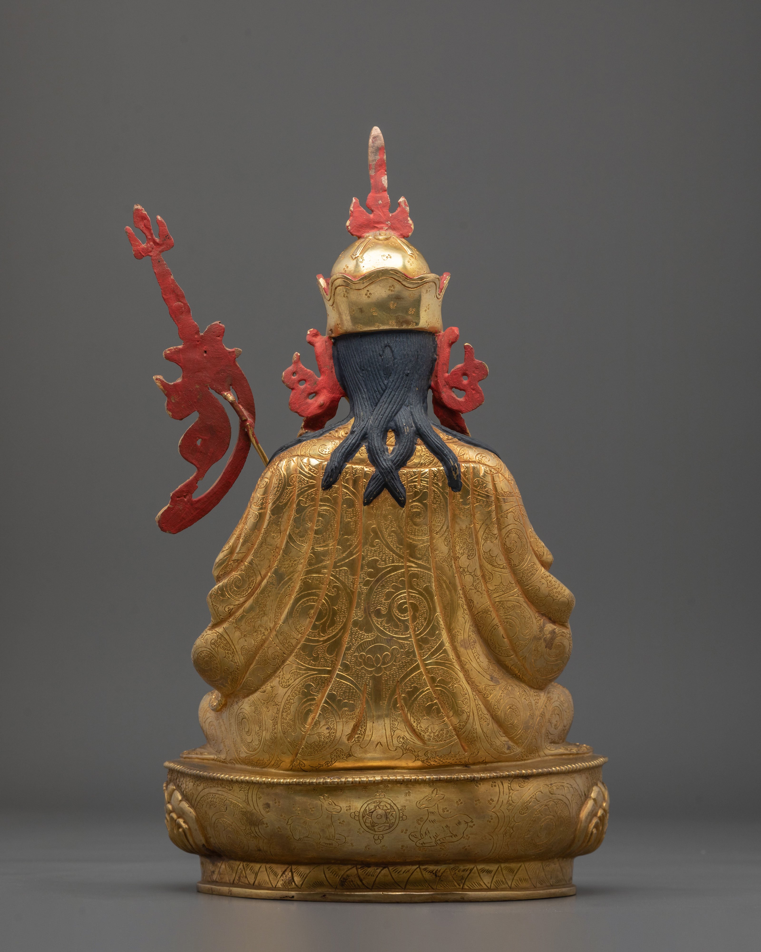 Guru Tsokye Dorje Dharma Teacher Statue | 24K Gold Gilded