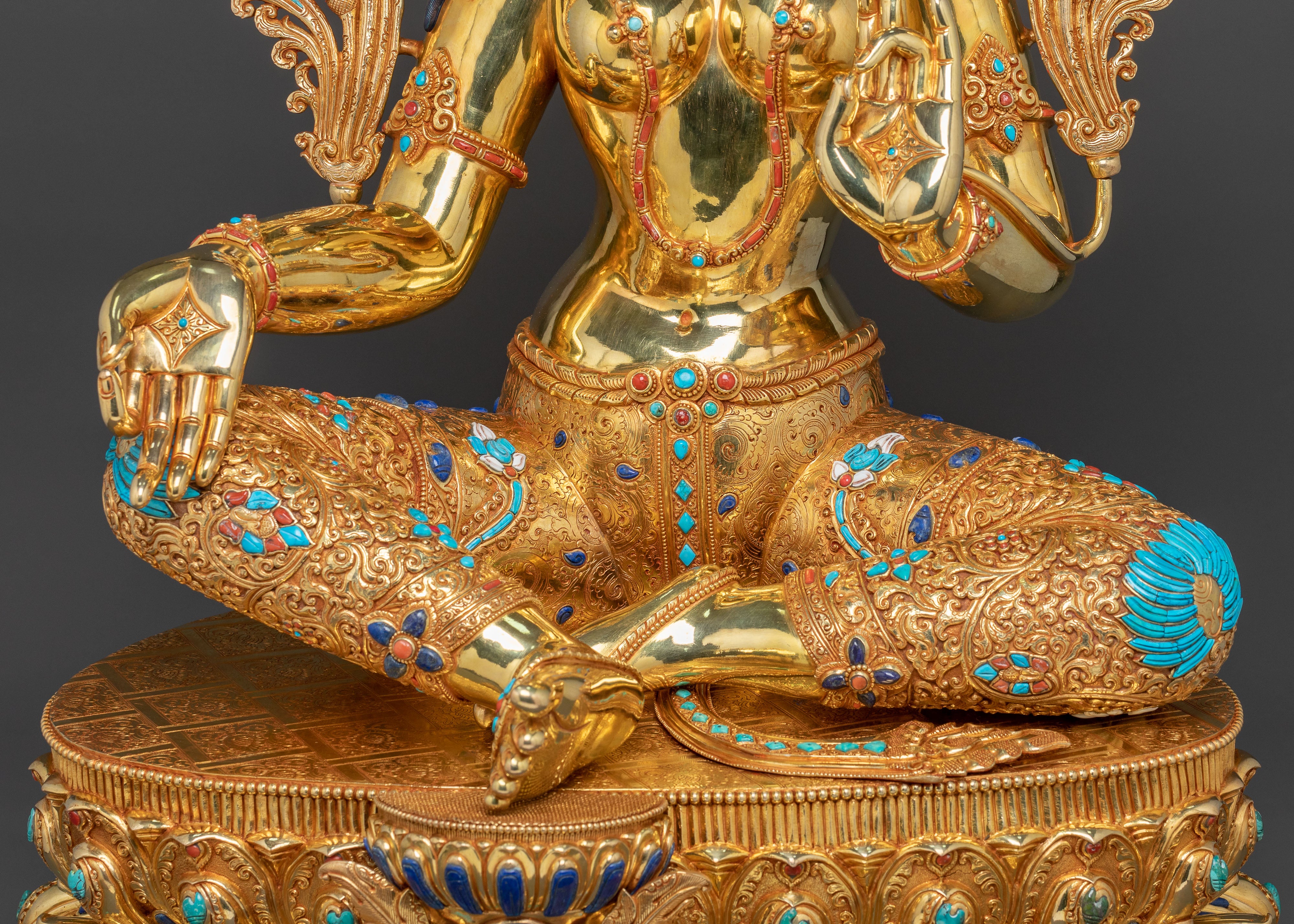 Green Tara Goddess Statue: Embodying Compassion and Divine Protection