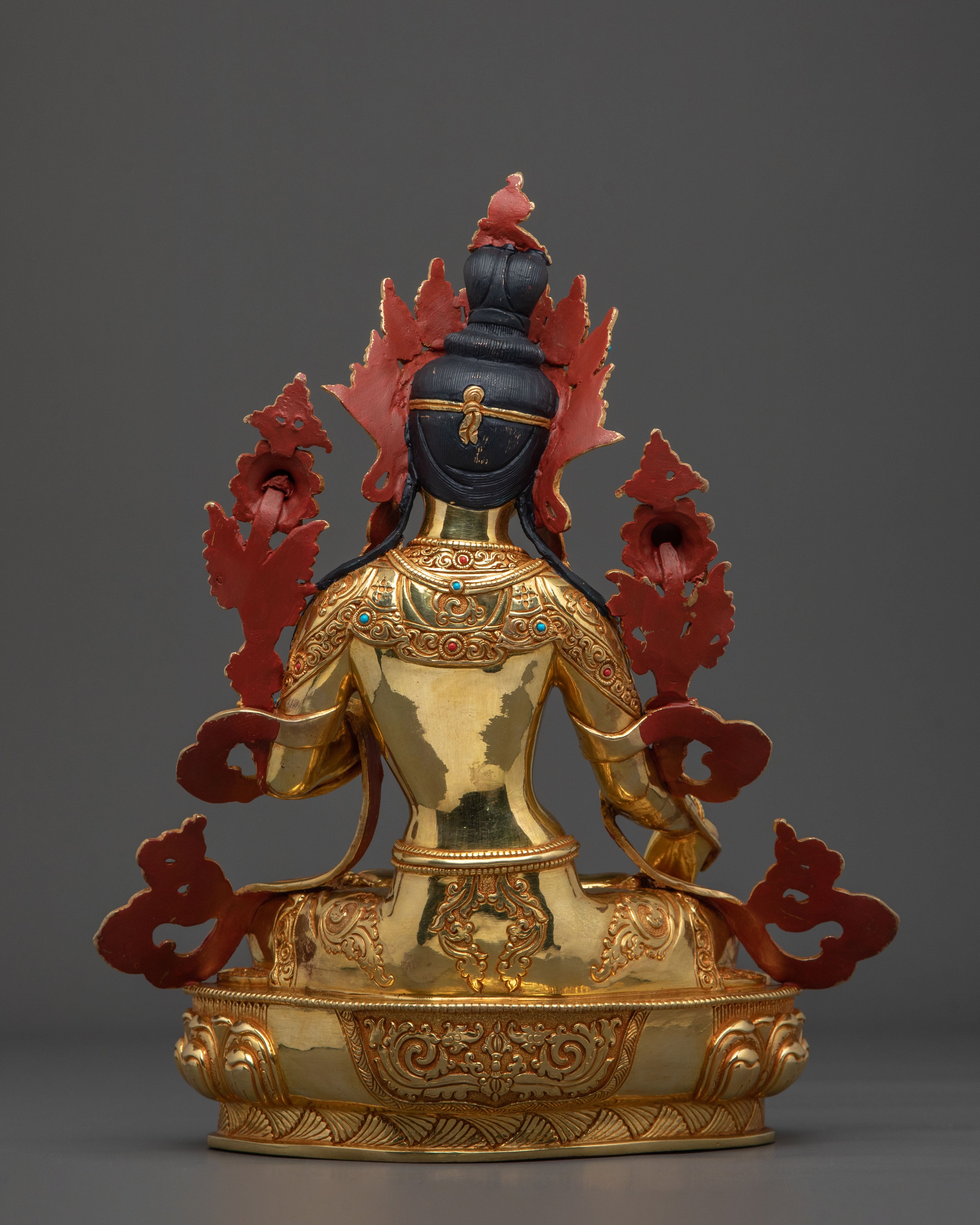 Sacred Long Life Deity White Tara Statue | Tibetan Artwork