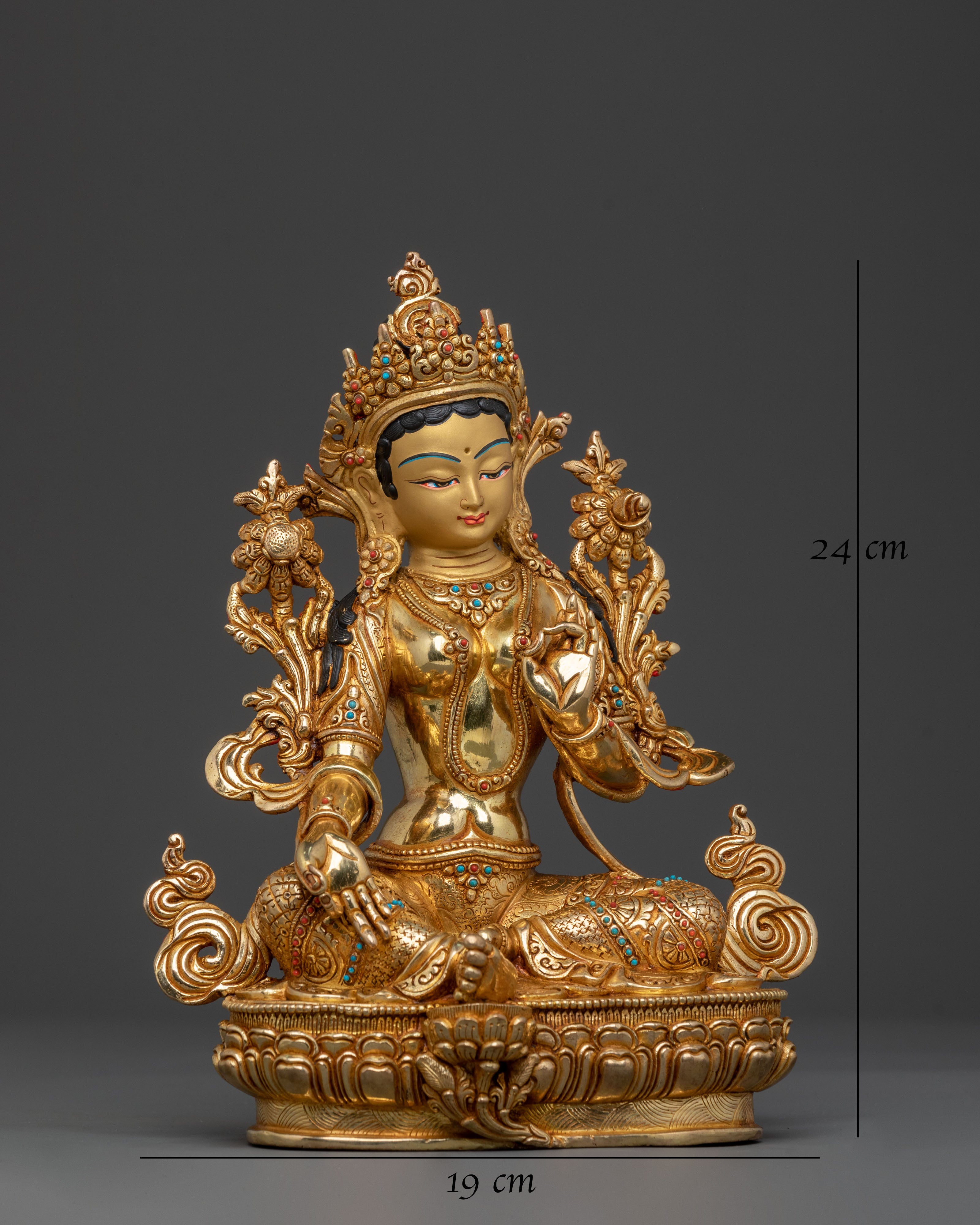 Handcrafted Green Tara Statue | Symbol of Compassion