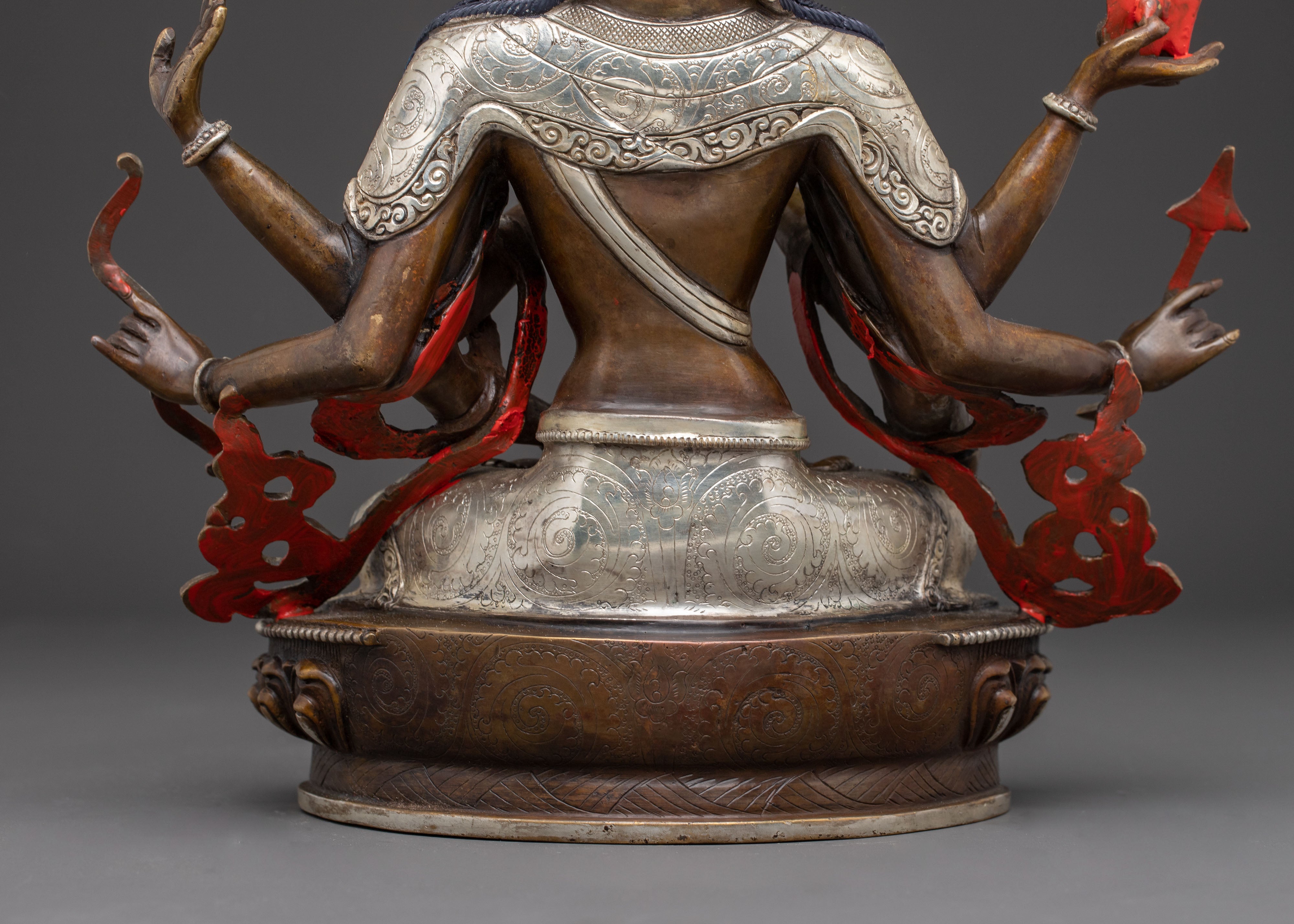 Traditional Namgyalma Oxidized Copper Body Statue
