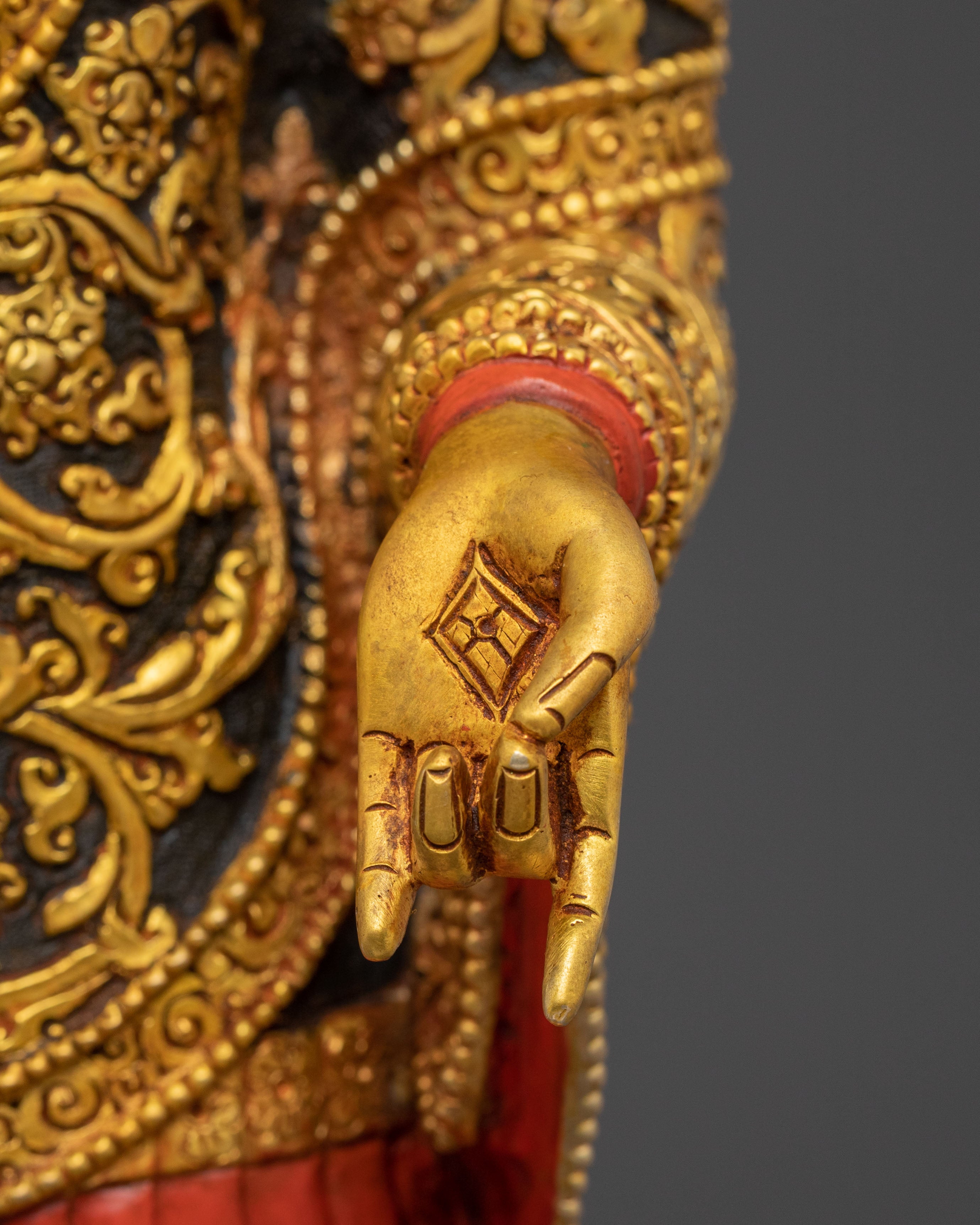 Dipankara Buddha Spiritual Golden Statue: Radiant Grace